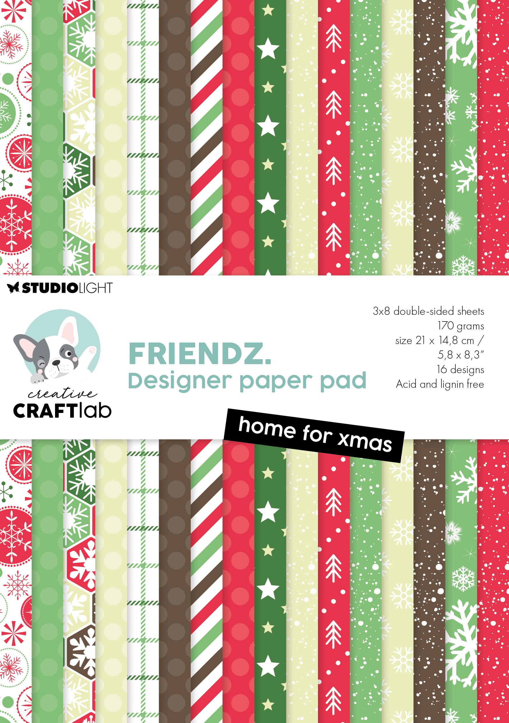 Creative Craftlab • Friendz Design Paper Pad Home For Xmas