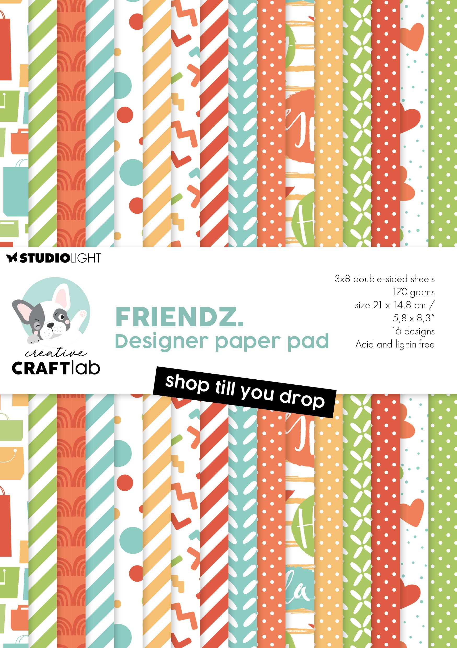Creative Craftlab • Friendz Design Paper Pad Shop Till You Drop