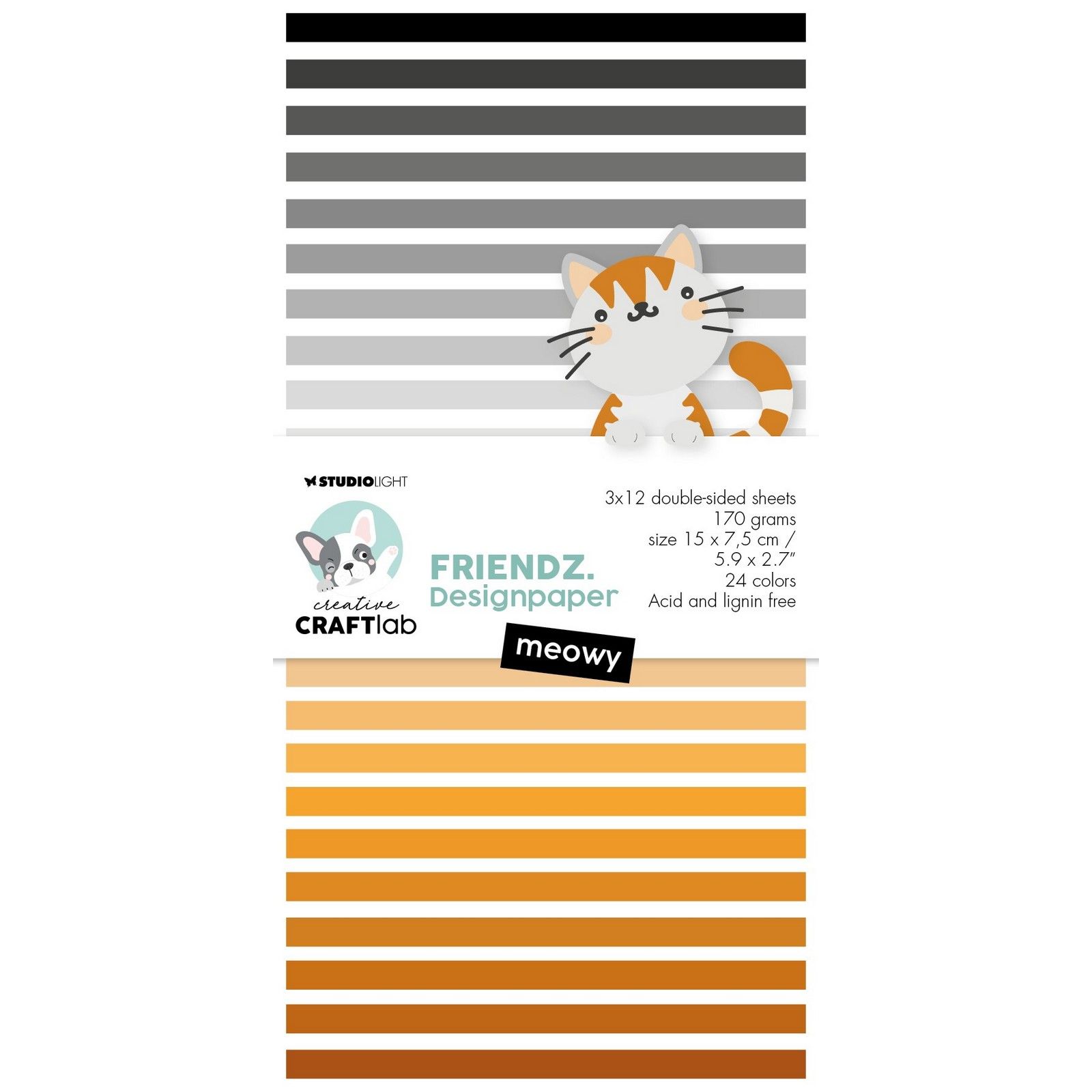 Creative Craftlab • Friendz Paper Pad Meowy