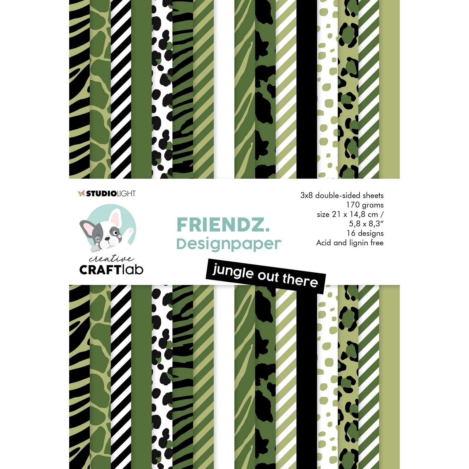 Creative Craftlab • Friendz Paper Pad Jungle Out There