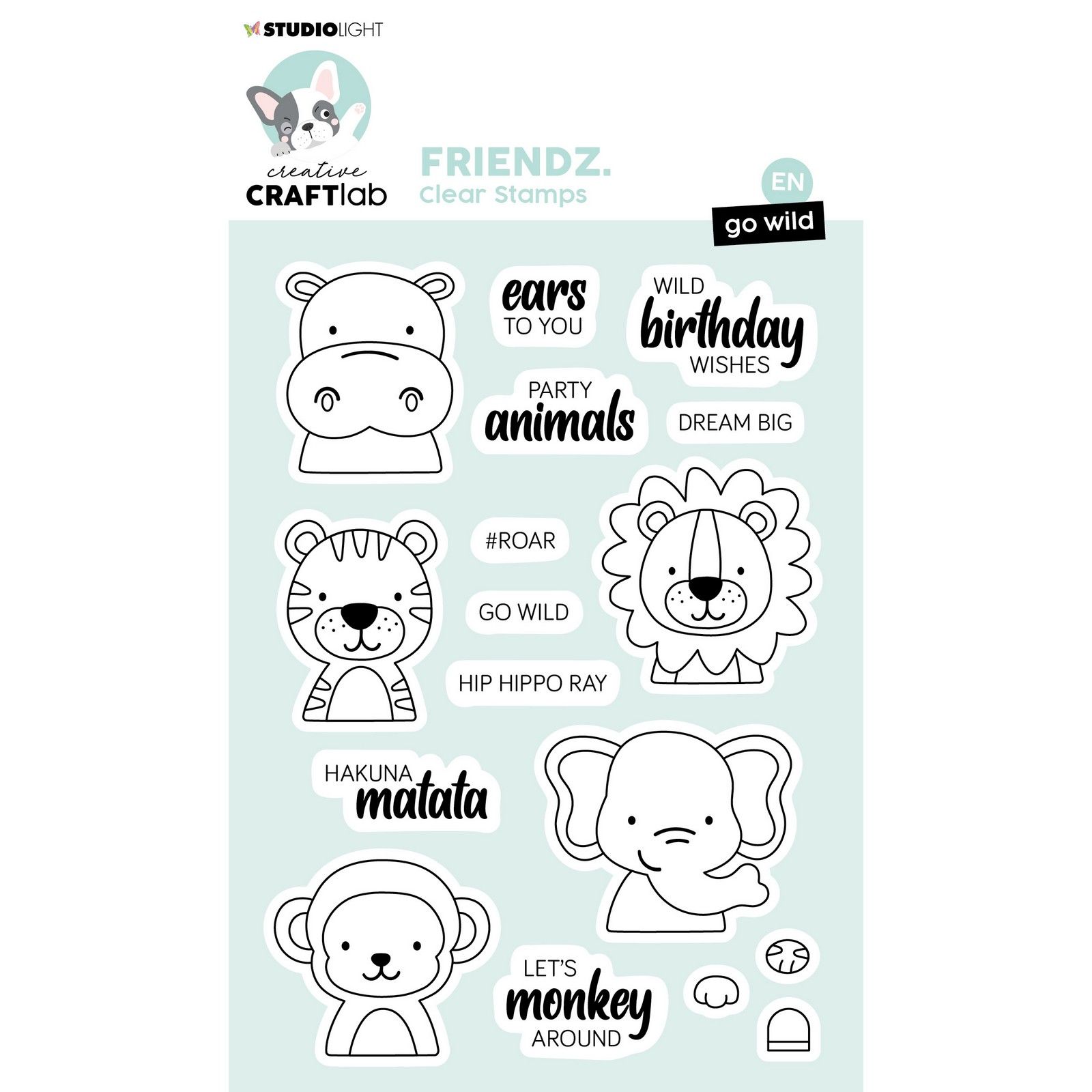 Creative Craftlab • Friendz Clear Stamp Go Wild