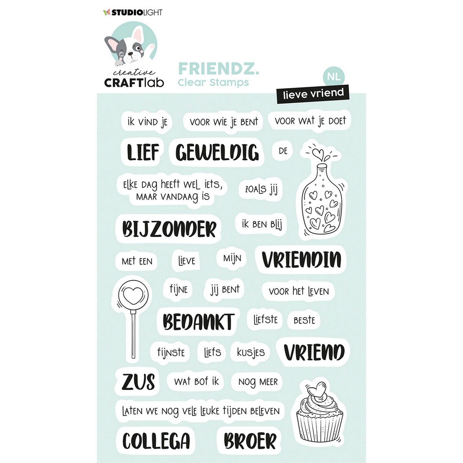 Creative Craftlab • Friendz Clear Stamp Lieve Vriend NL