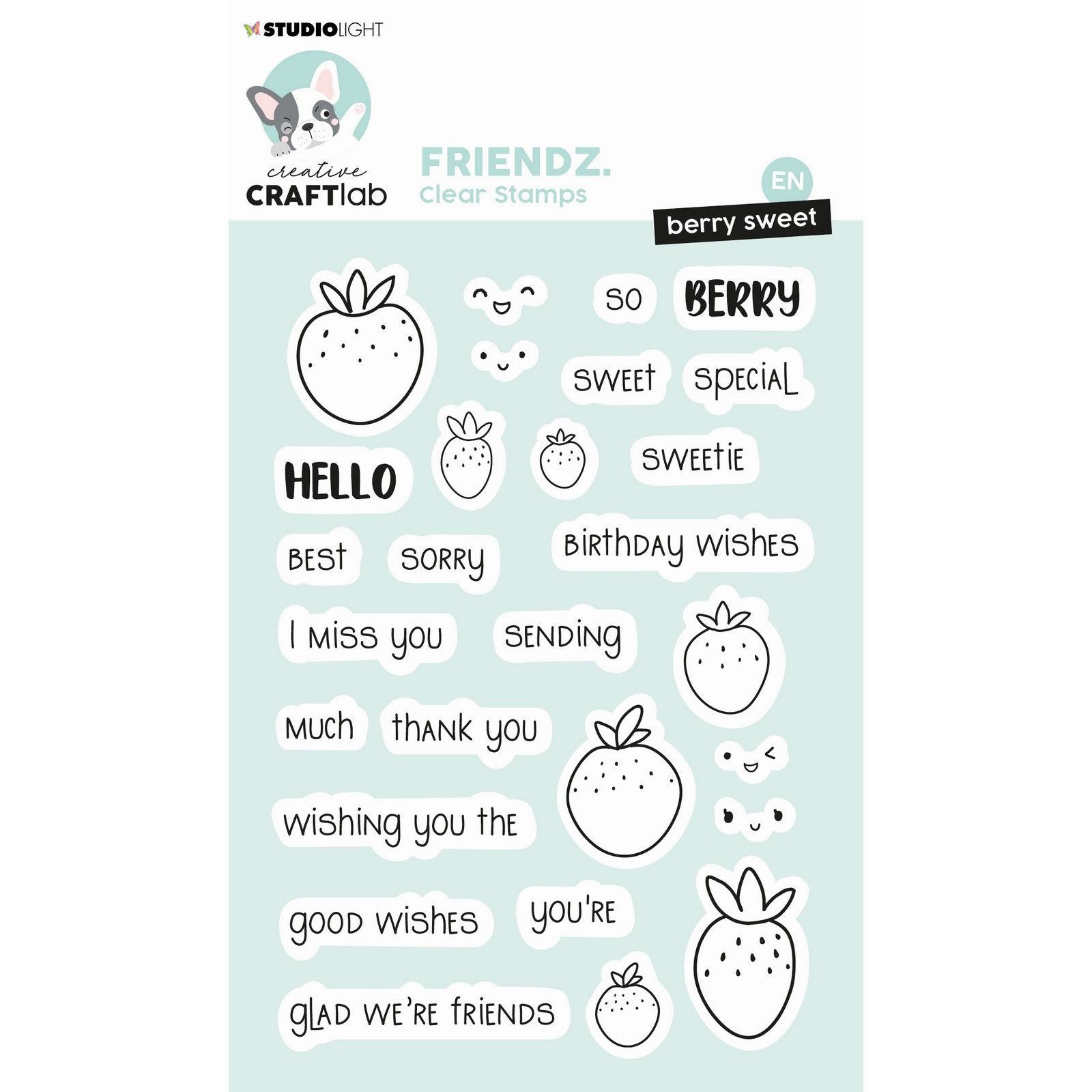 Creative Craftlab • Friendz Clear Stamp Hello Sweetie