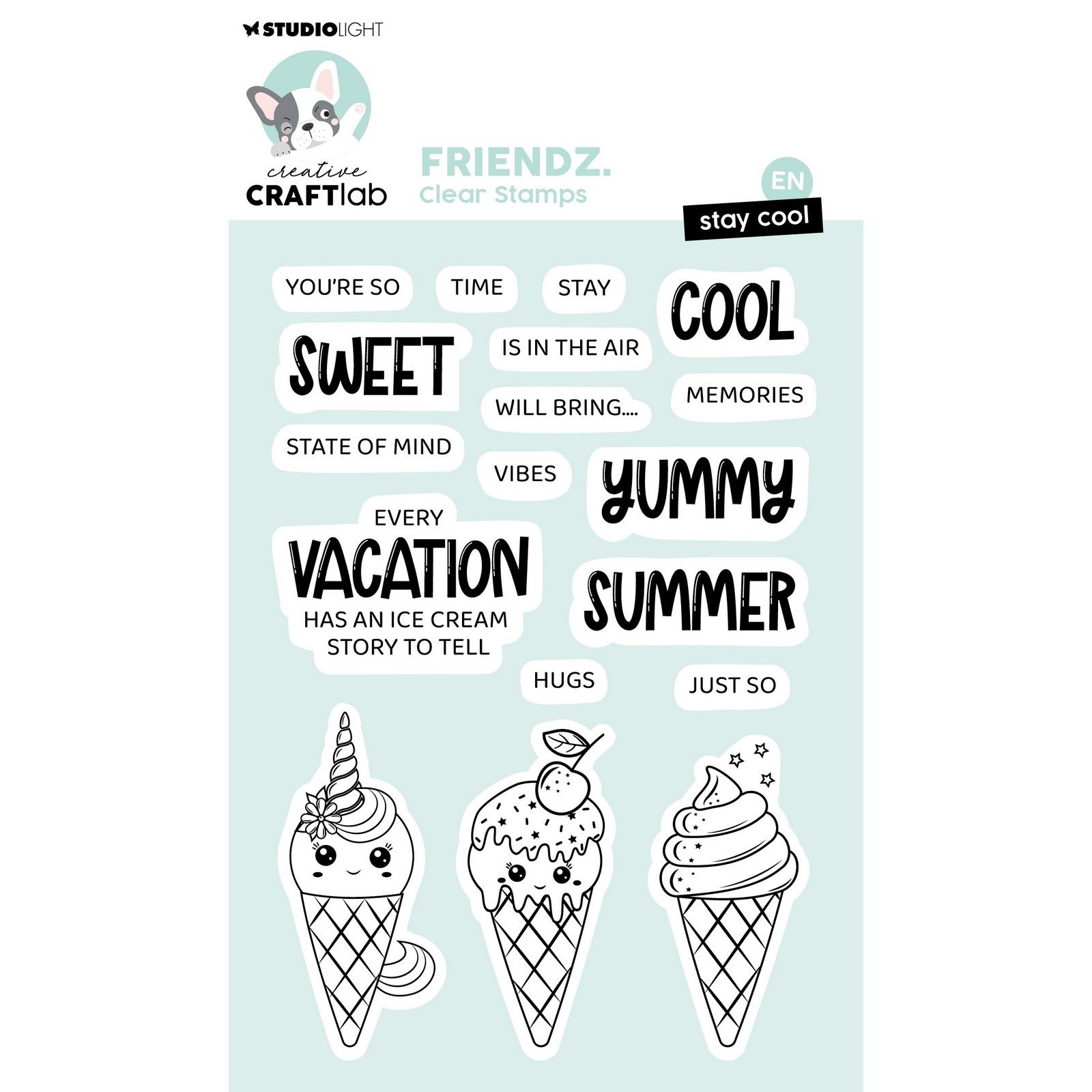 Creative Craftlab • Friendz Clear Stamp Stay cool