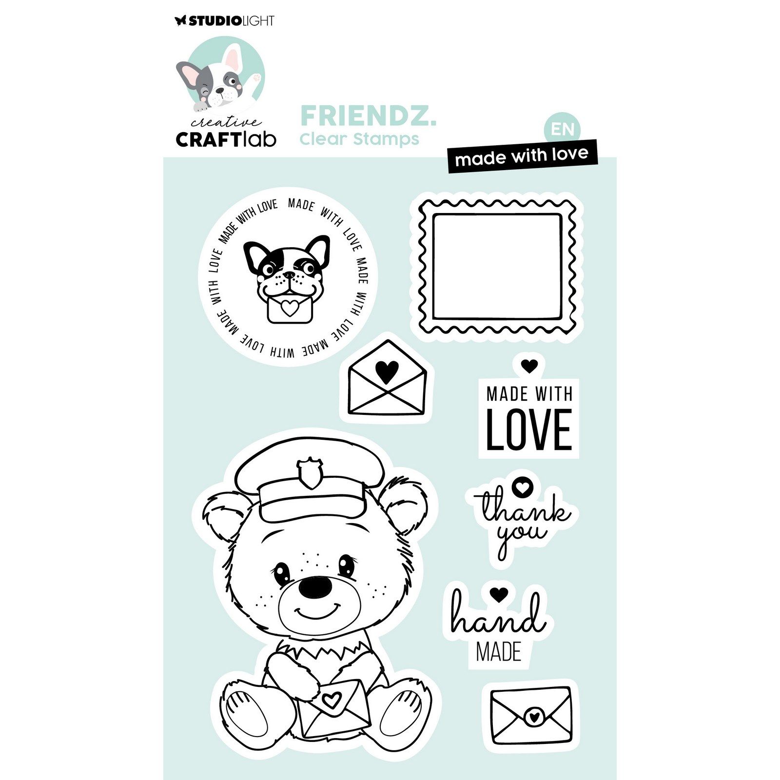 Creative Craftlab • Friendz Clear Stamp Made With Love