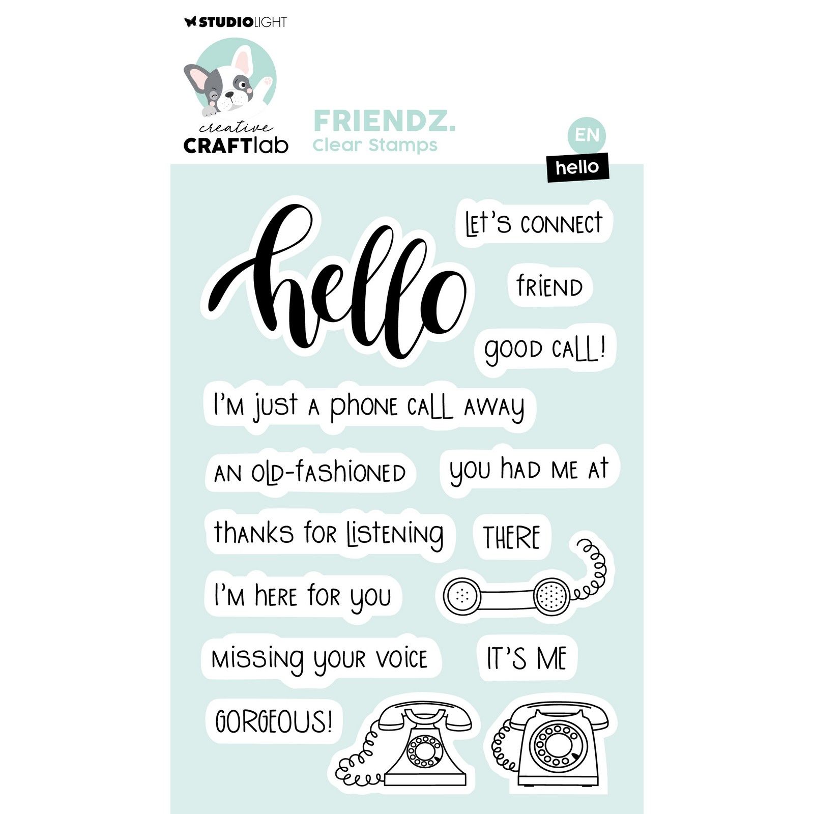Creative Craft Lab • Friendz Clear Stamp Hello