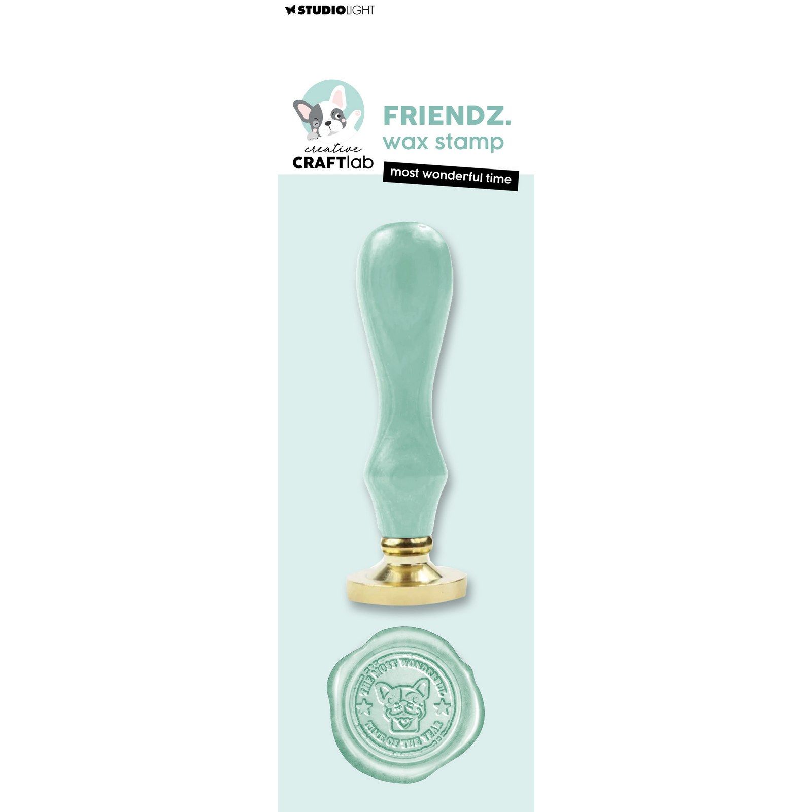 Creative Craftlab • Friendz Wax Stamp with Handle Most Wonderful Time