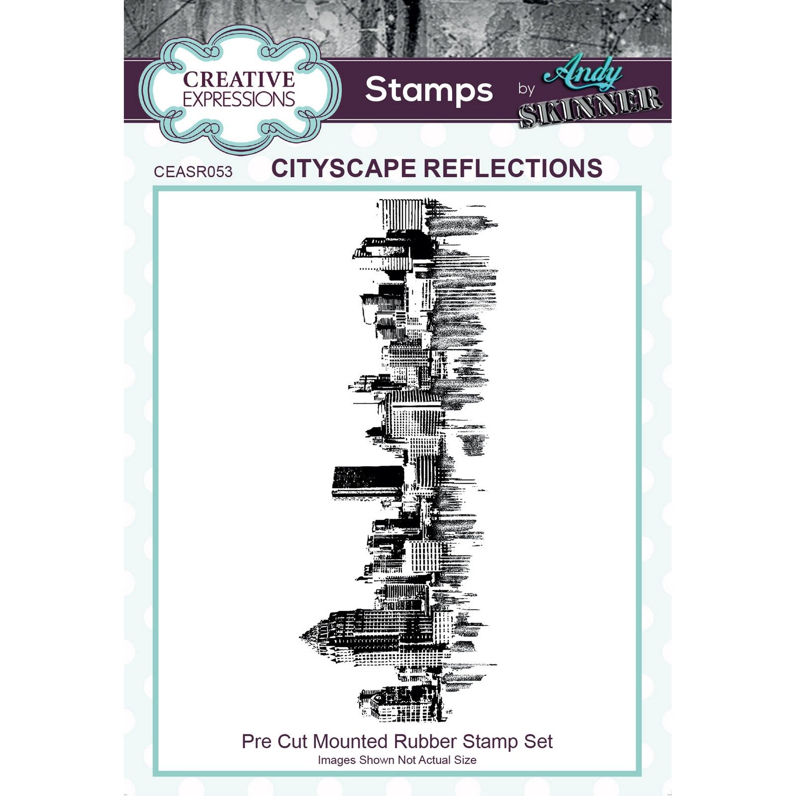 Creative Expressions • Rubber Stamp Cityscape Reflections