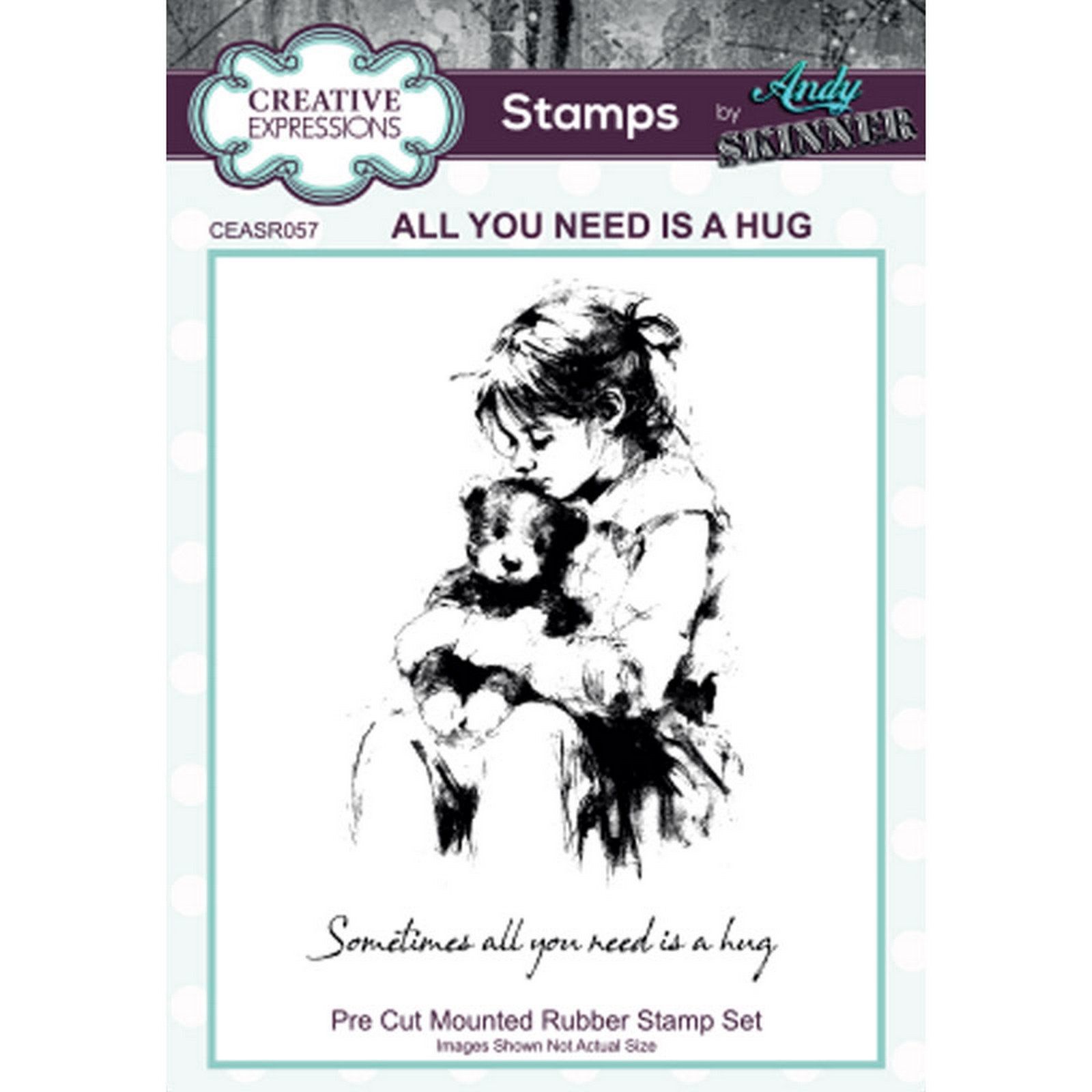 Creative Expressions • Rubber Stamp All You Need is a Hug