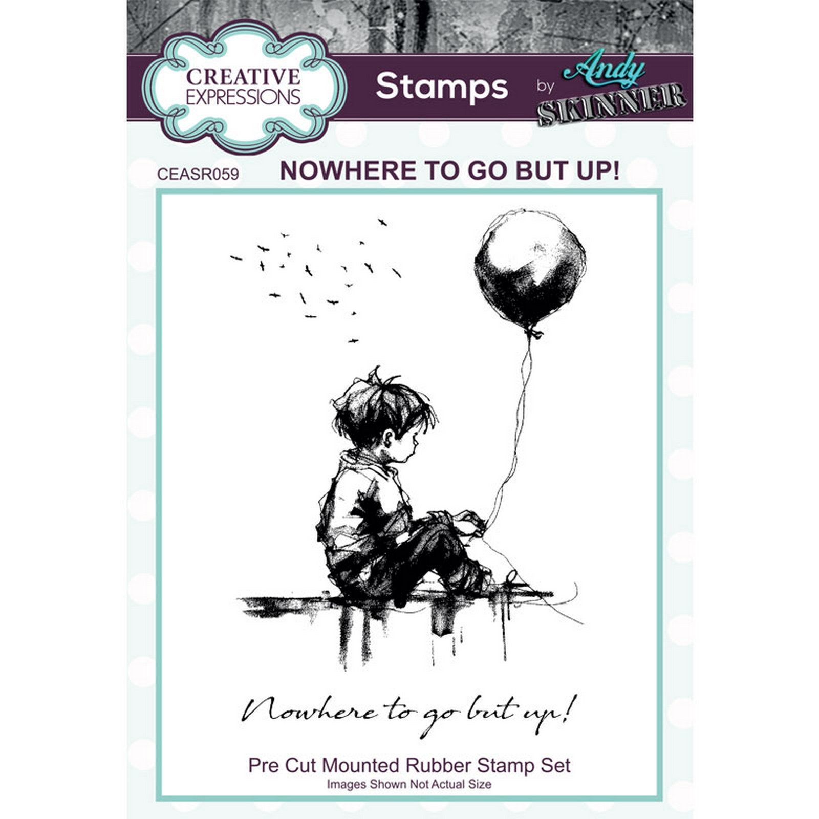 Creative Expressions • Rubber Stamp Nowhere To Go But Up!