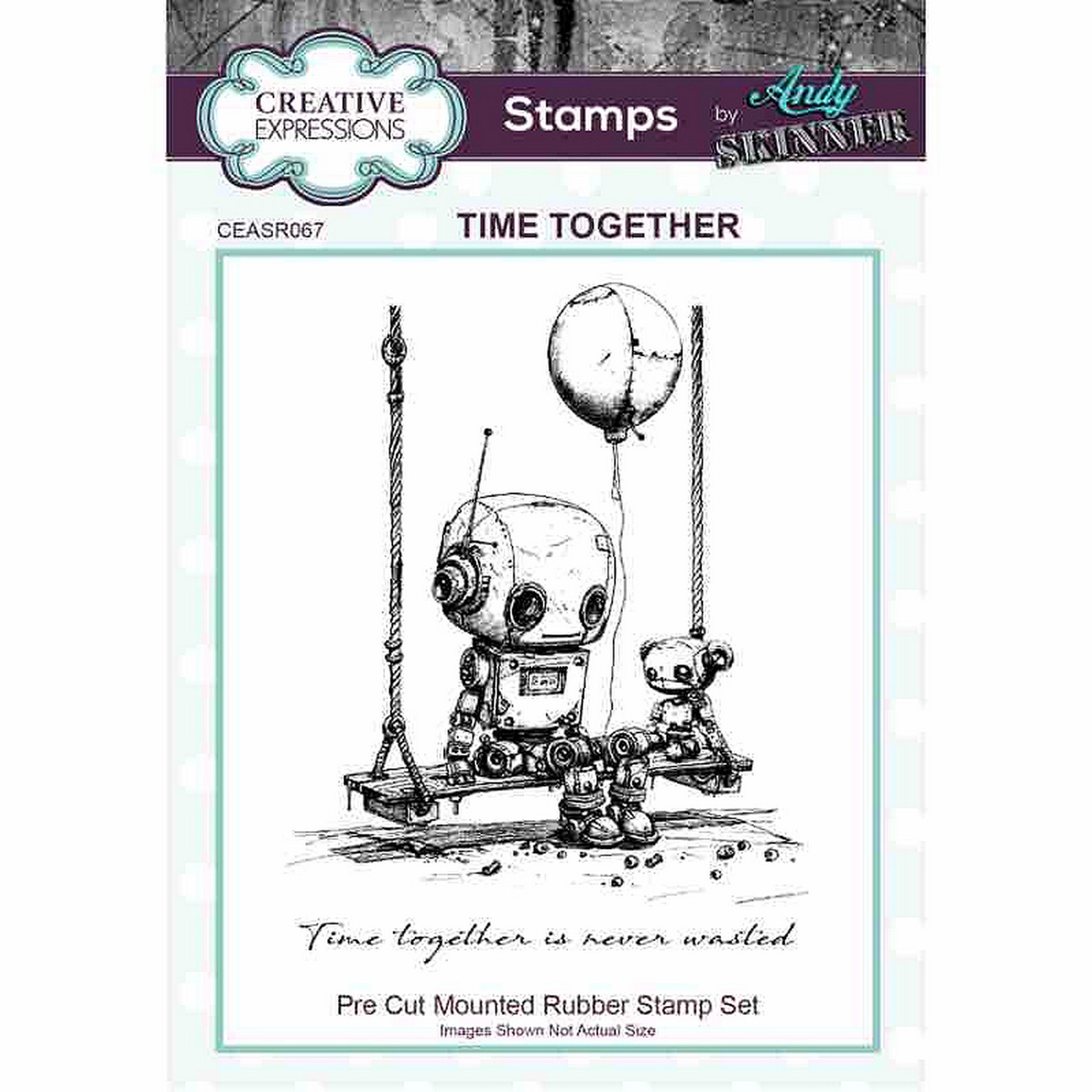 Creative Expressions • Andy Skinner Botology Time Together Pre Cut Rubber Stamp