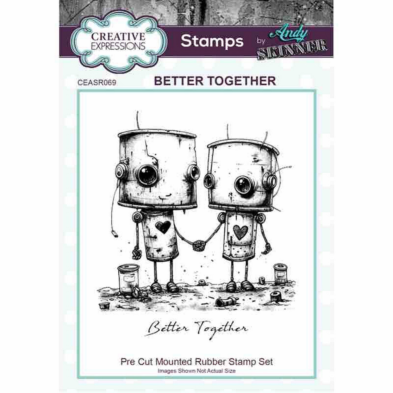 Creative Expressions • Andy Skinner Botology Better Together Pre Cut Rubber Stamp