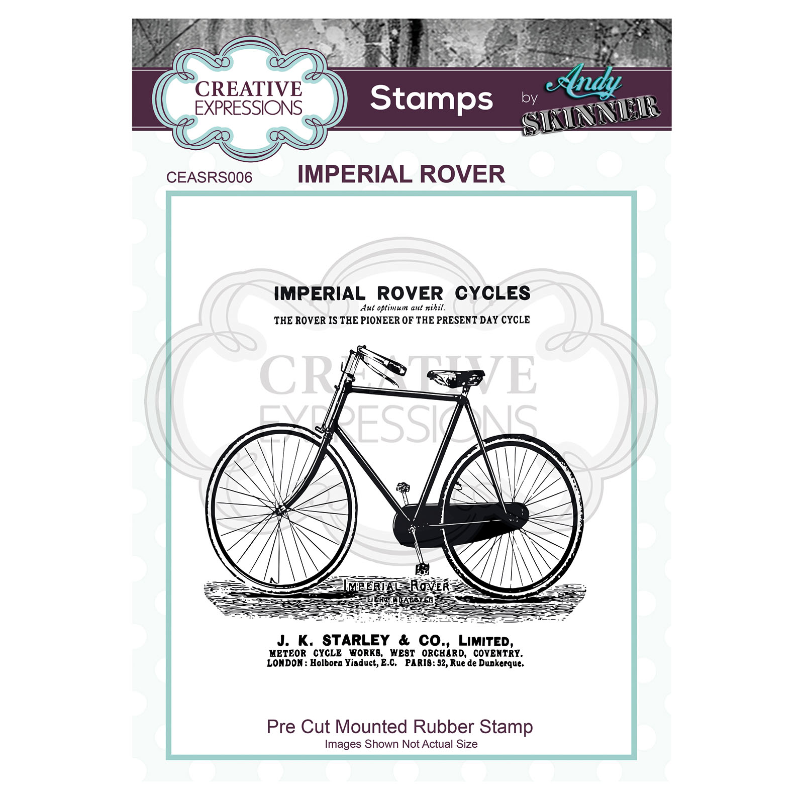 Creative Expressions • Pre Cut Rubber Stamp Andy Skinner Imperial Rover