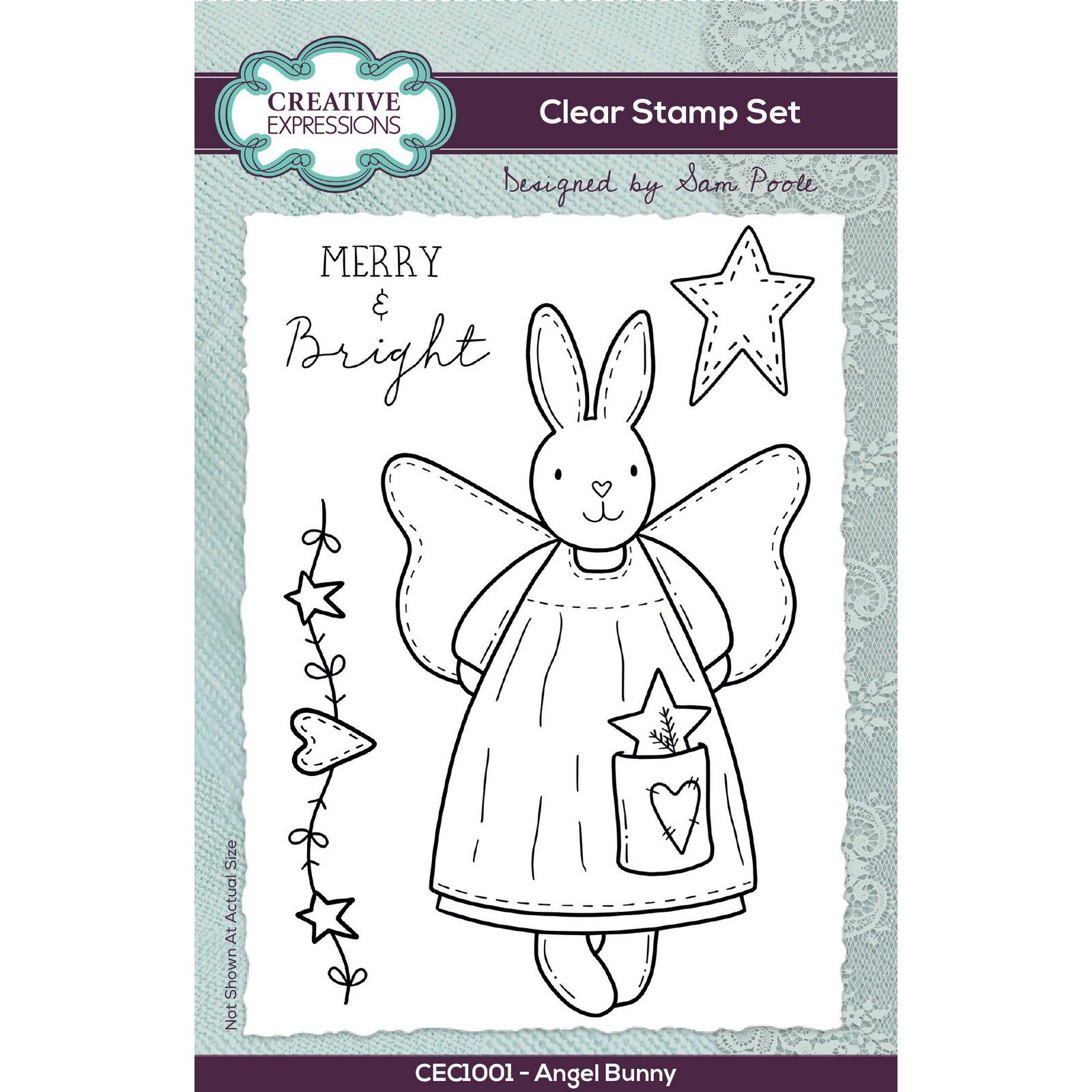 Creative Expressions • Clear Stamp Angel Bunny