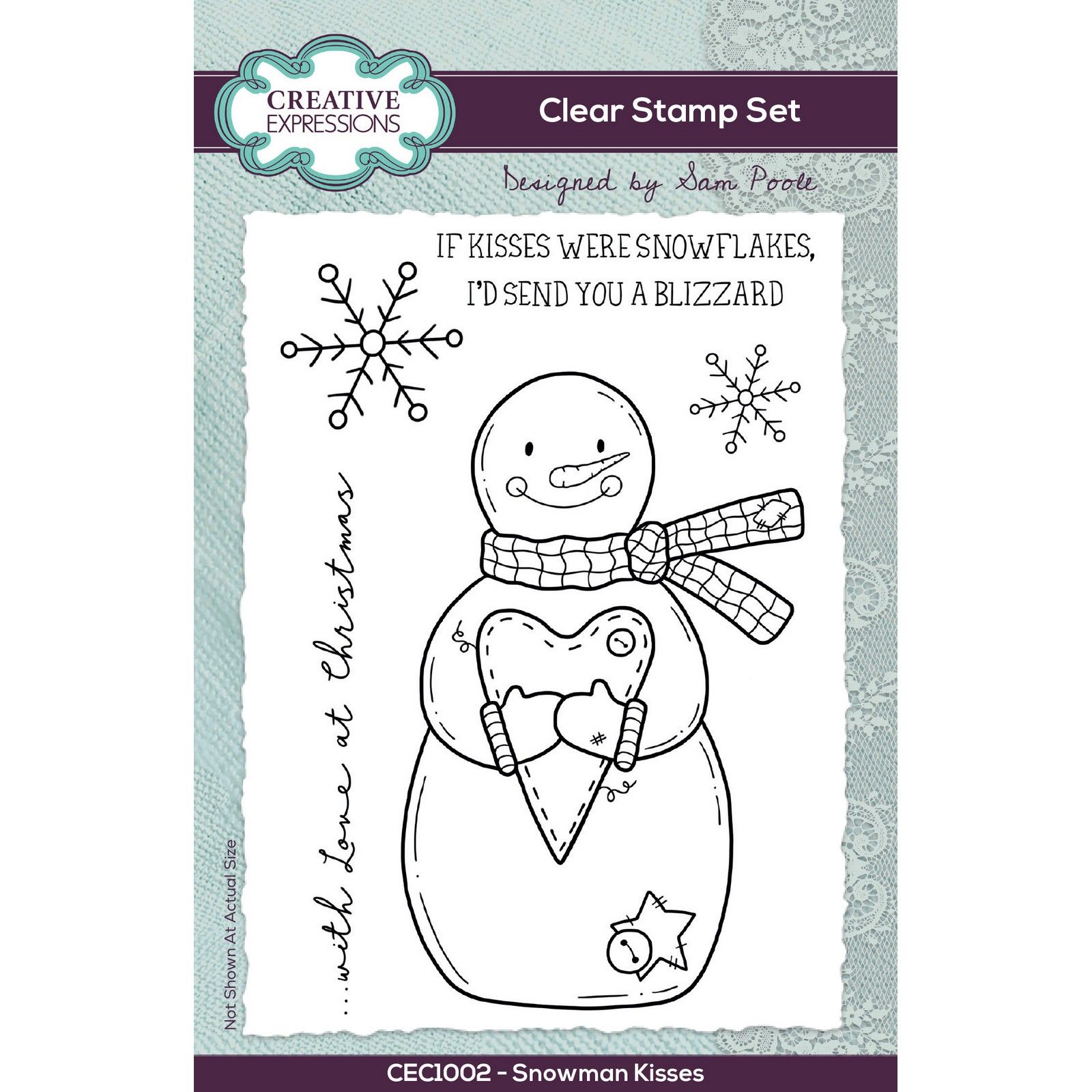 Creative Expressions • Clear Stamp Snowman Kisses