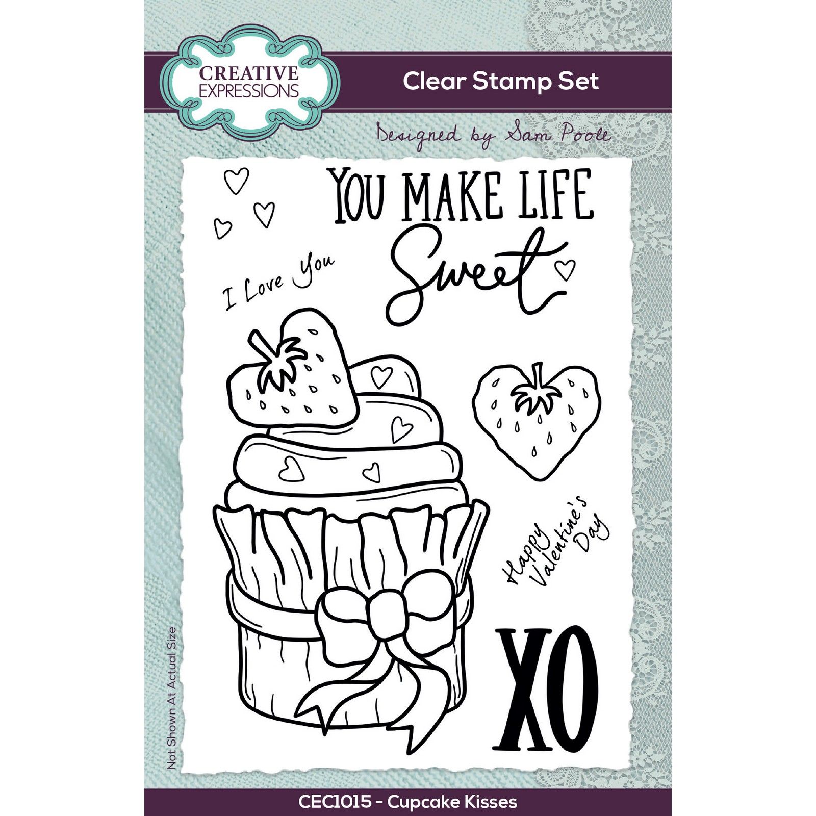 Creative Expressions • Clear Stamp Set Cupcake Kisses