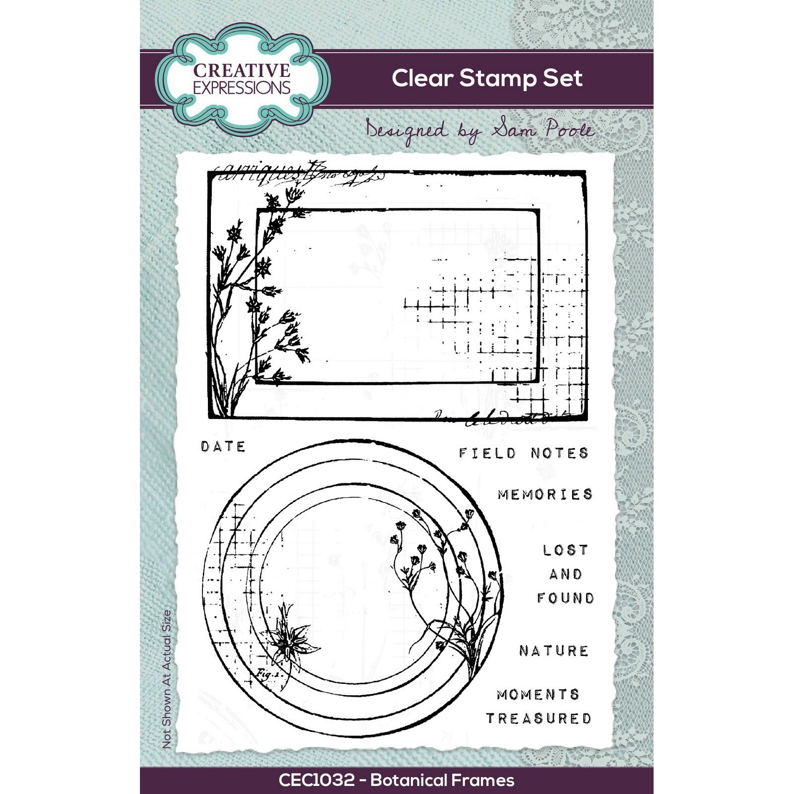 Creative Expressions • Clear Stempels Botanical Frames