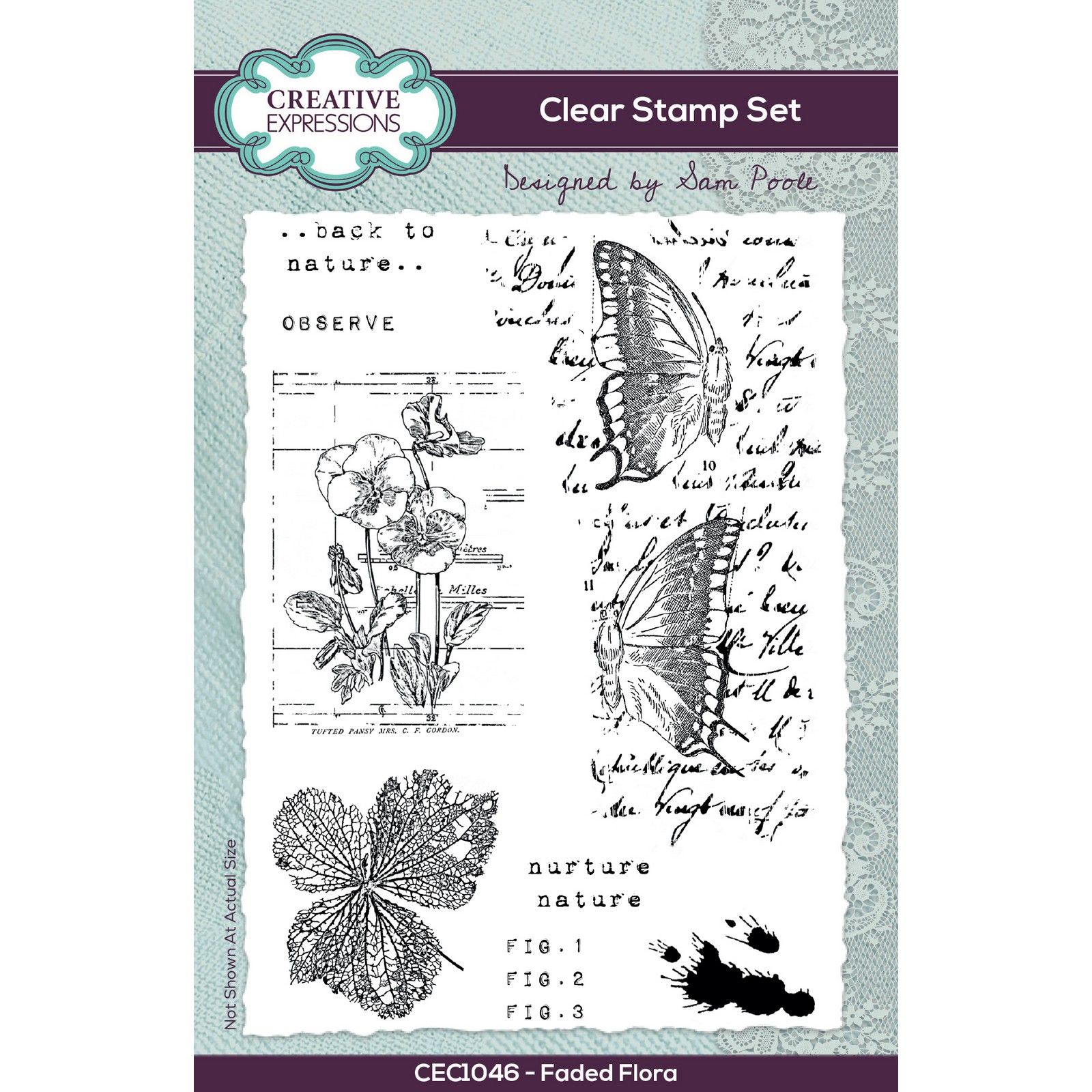 Creative Expressions • Clear Stamp Set Faded Flora