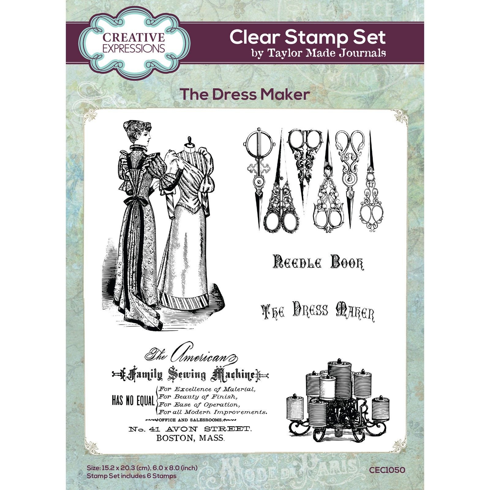 Creative Expressions • Clear Stamp Set The Dress Maker