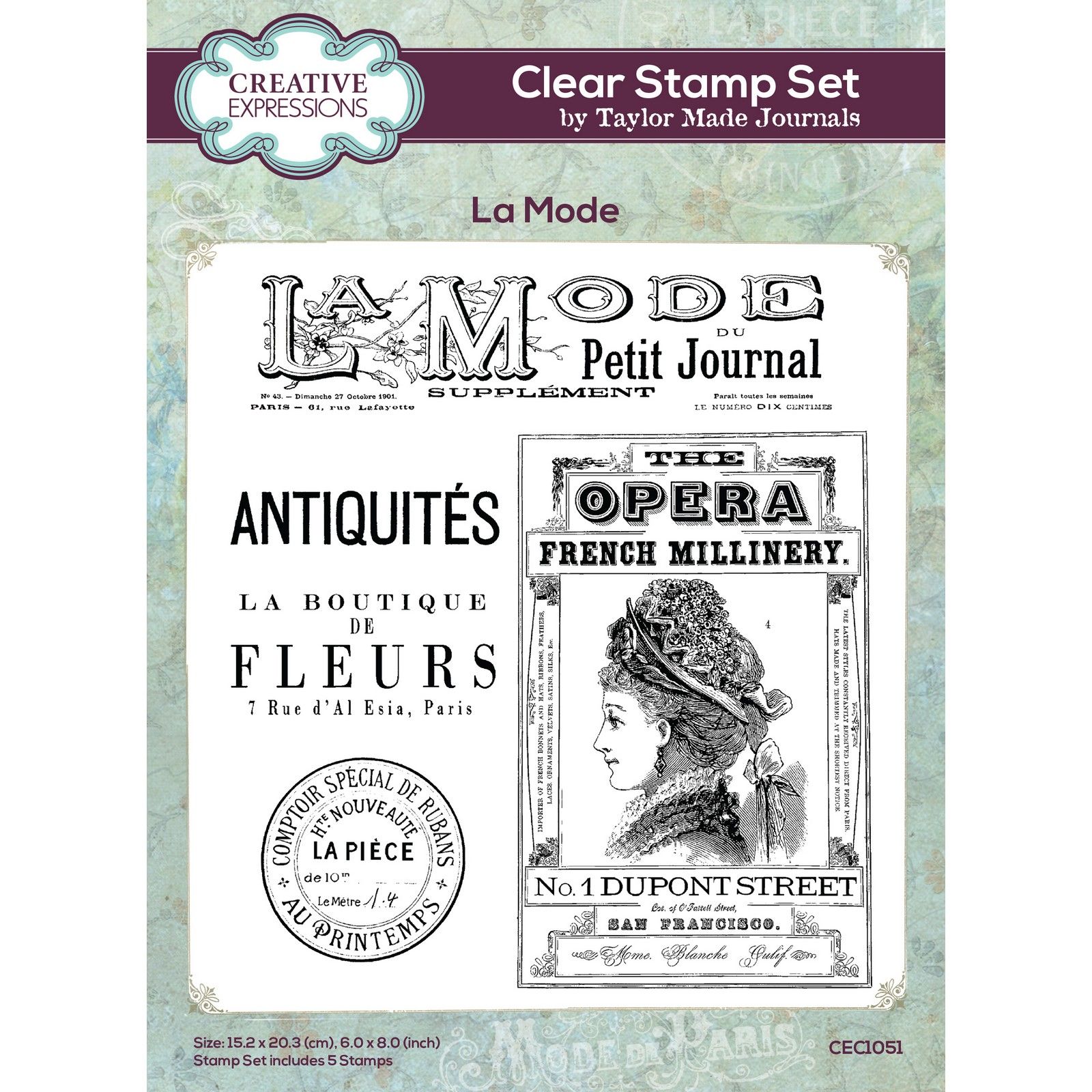 Creative Expressions • Clear Stamp Set La Mode