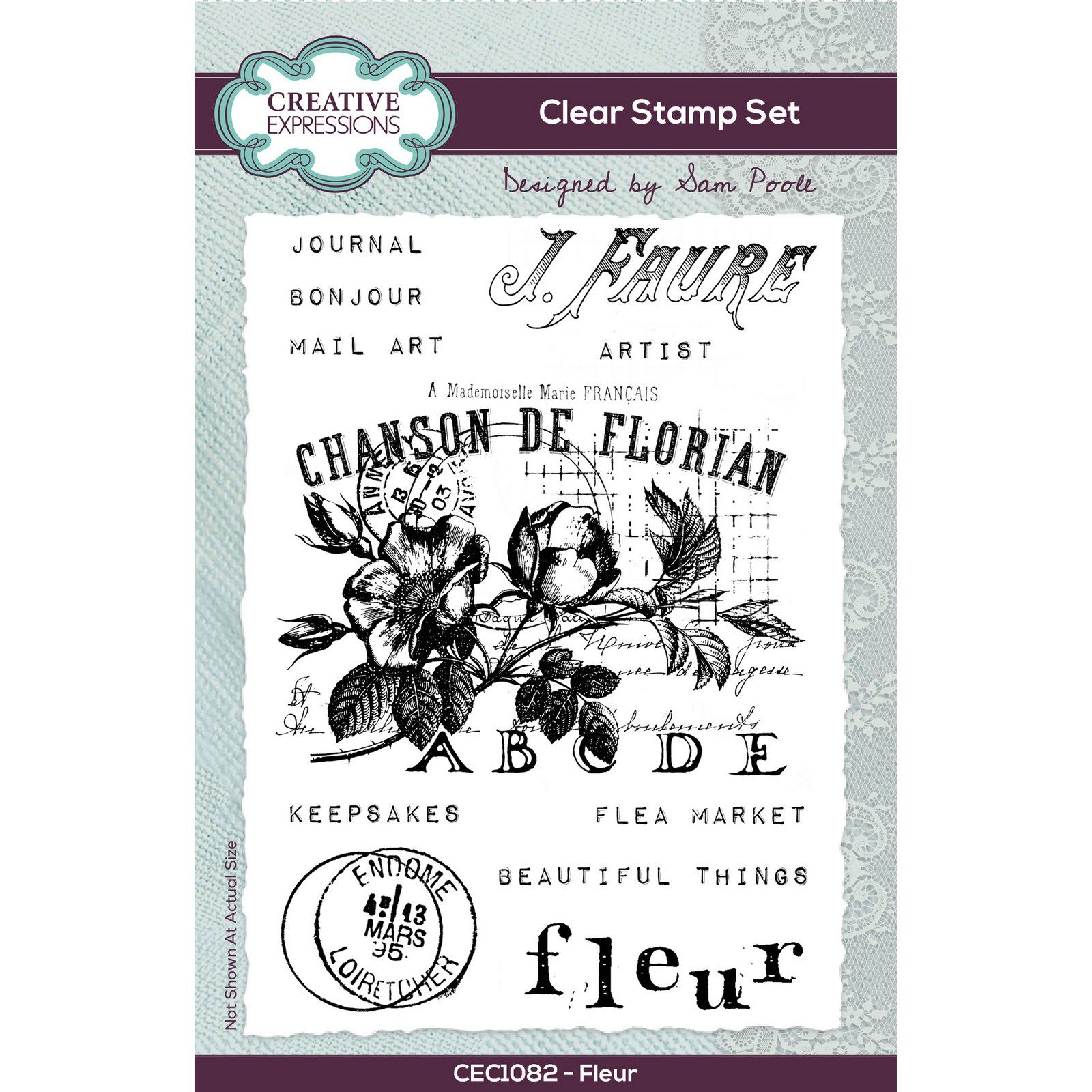 Creative Expressions • Clear Stamp Set Fleur