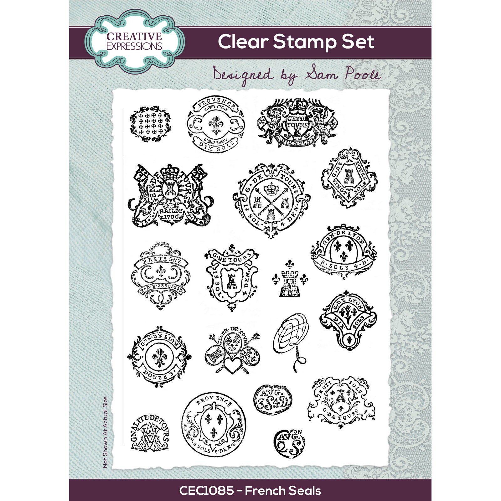 Creative Expressions • Clear Stamp Set French Seals