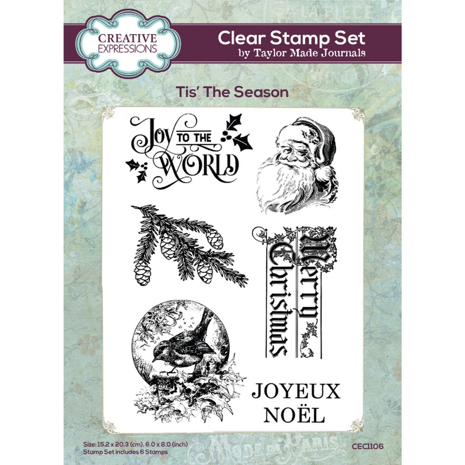 Creative Expressions • Taylor Made Journals Clear Stamp Set Tis The Season