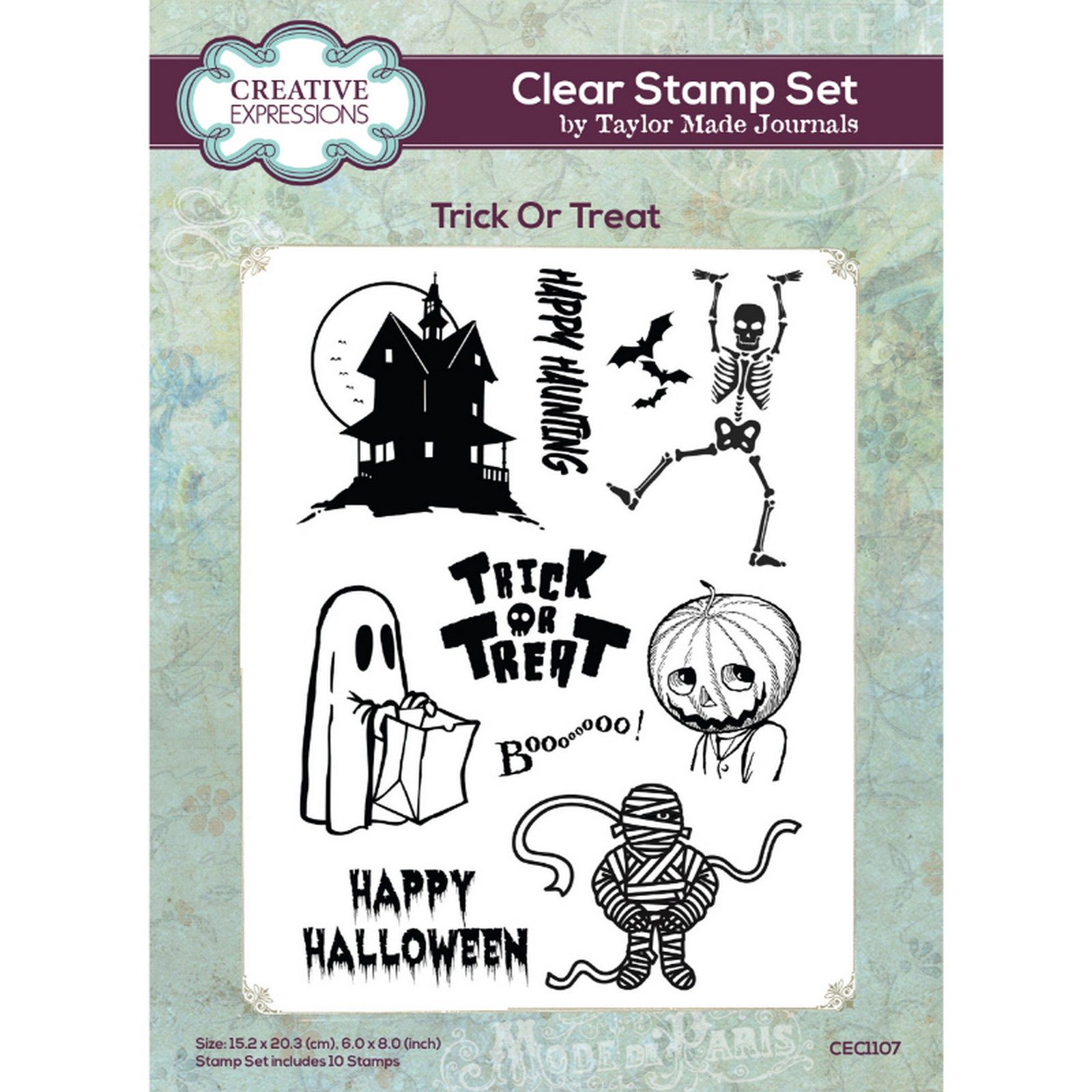 Creative Expressions • Taylor Made Journals Clear Stamp Set Trick or Treat