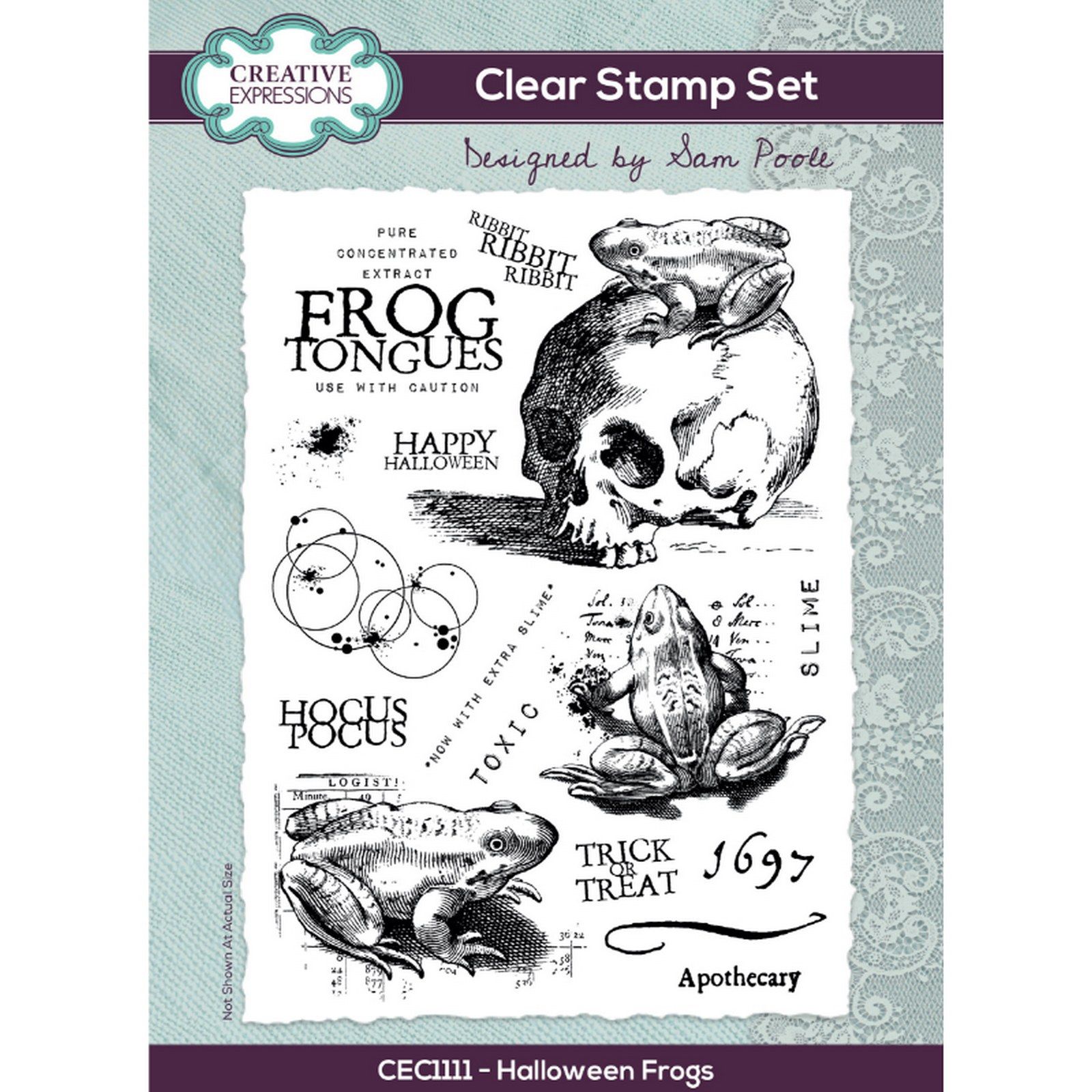 Creative Expressions • Clear Stamp Set Halloween Frogs