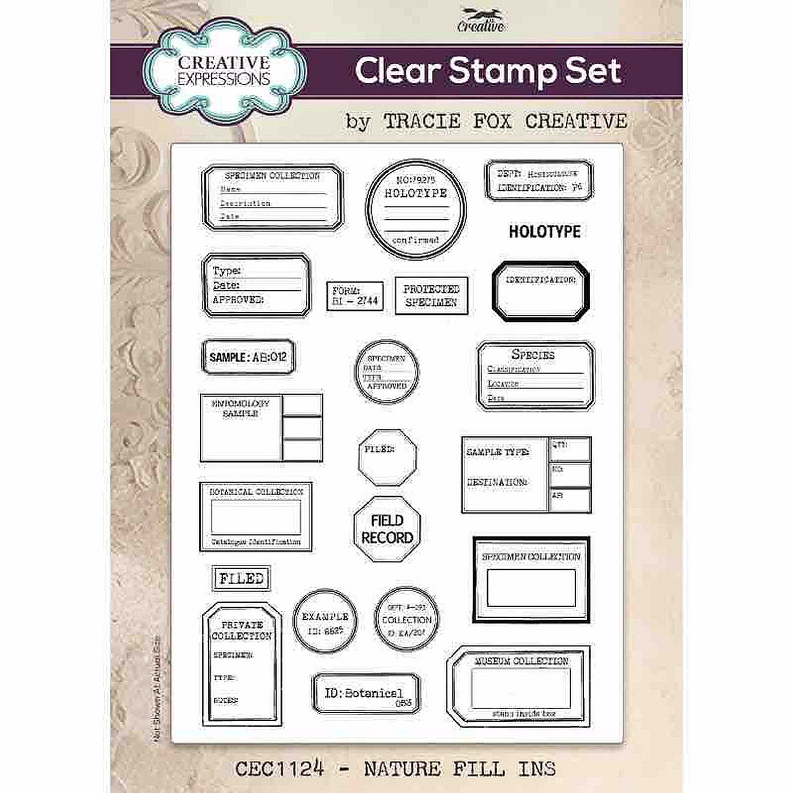 Creative Expressions • Tracie Fox Nature Fill Ins 6 in x 8 in Clear Stamp Set