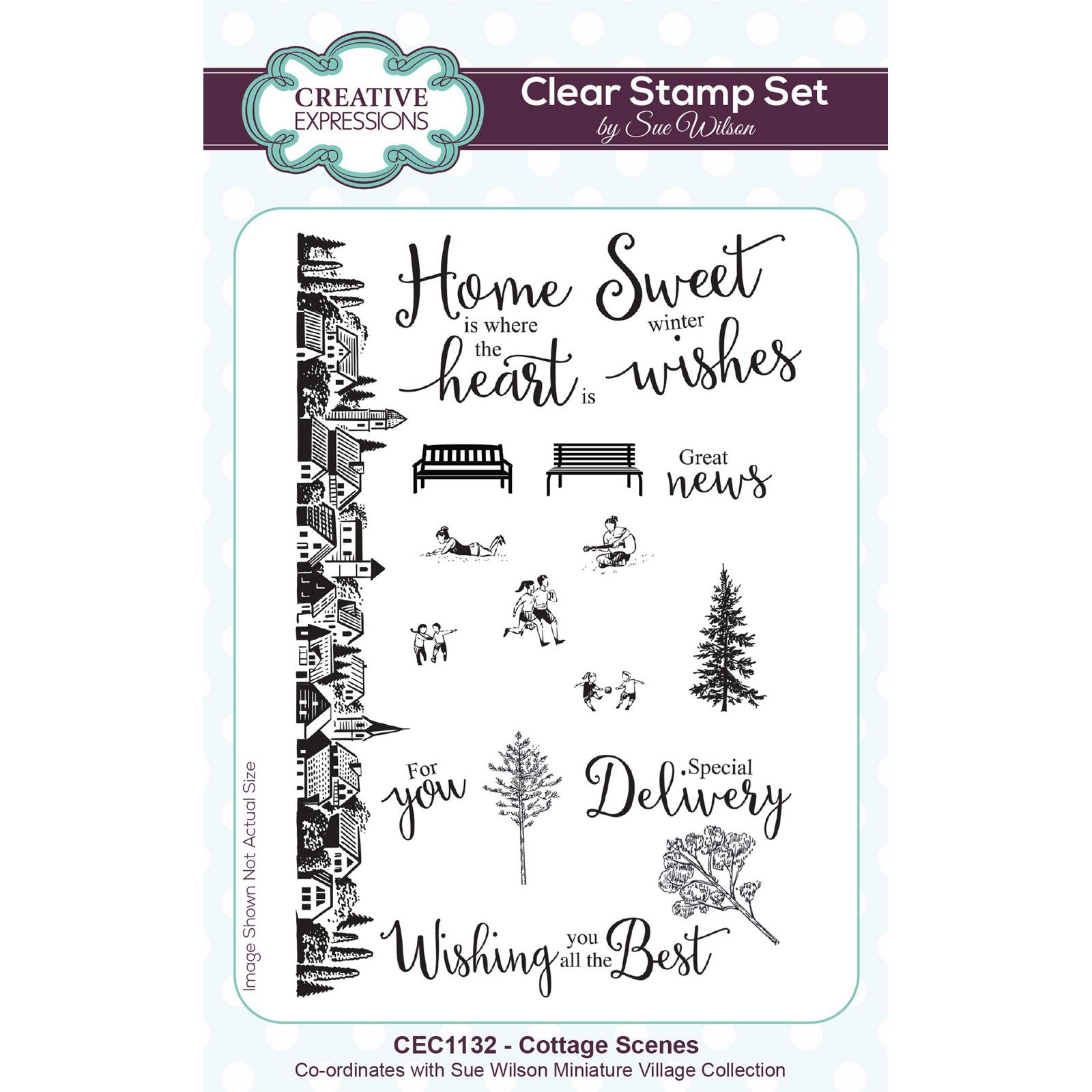 Creative Expressions • Sue Wilson Cottage Scenes Stamp Set