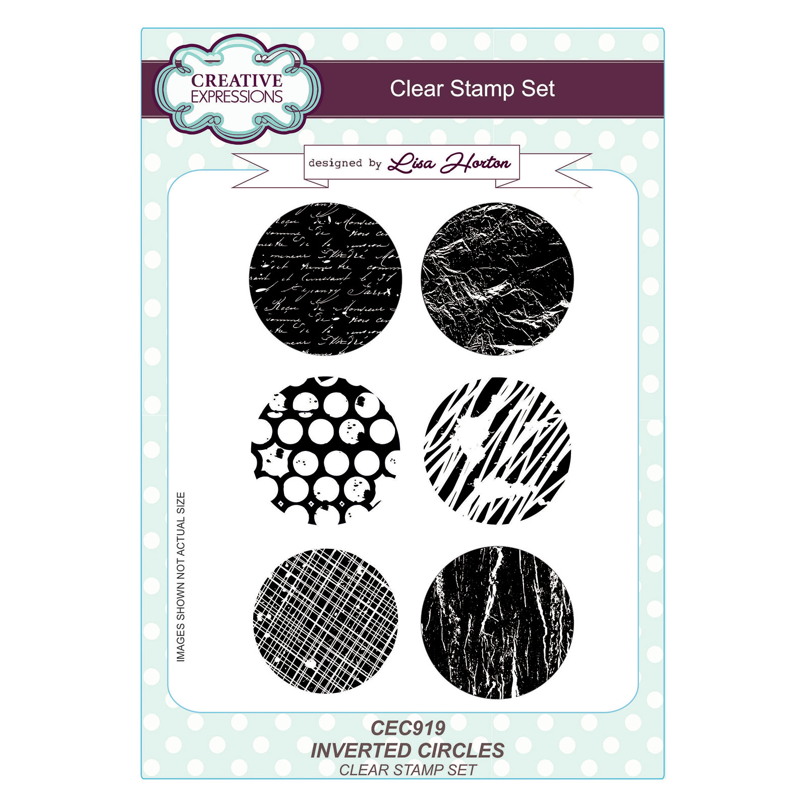 Creative Expressions • Artist Trading Clear Stamp Set A5 Inverted Circle