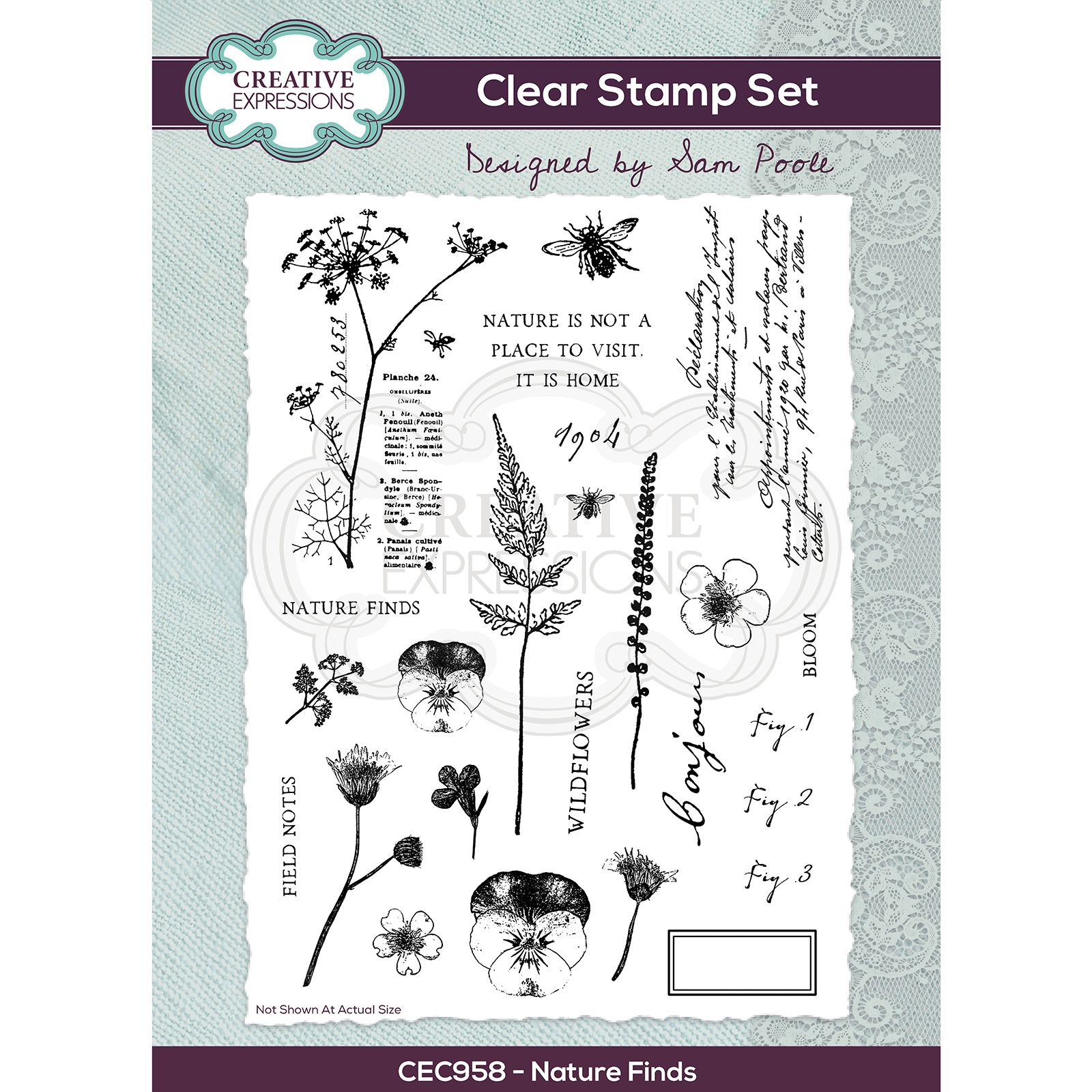 Creative Expressions • Clear stamp set Natuur vondst