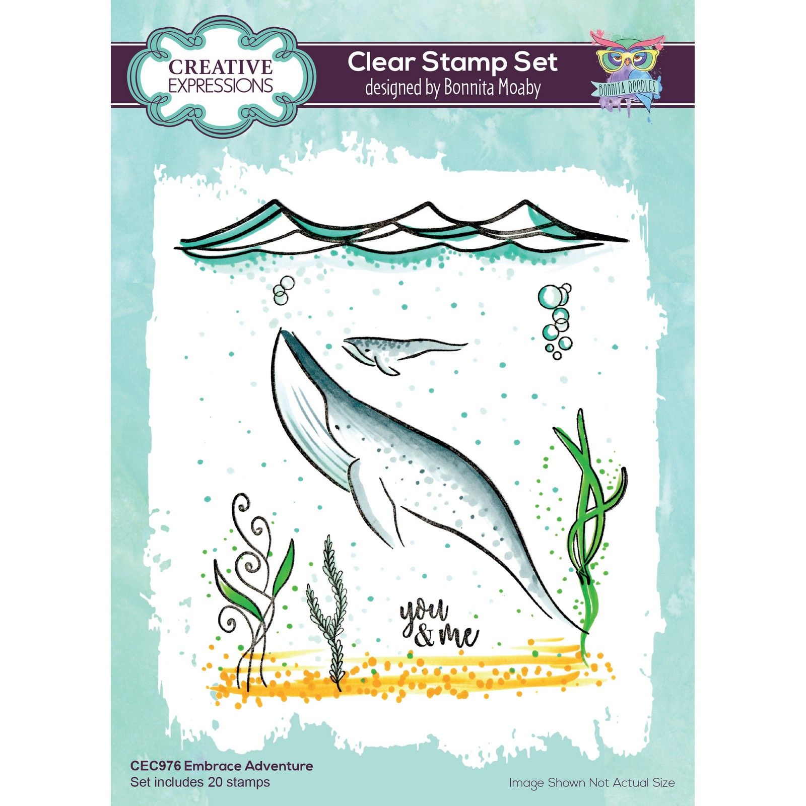 Creative Expressions • Clear stamp set Embrace adventure