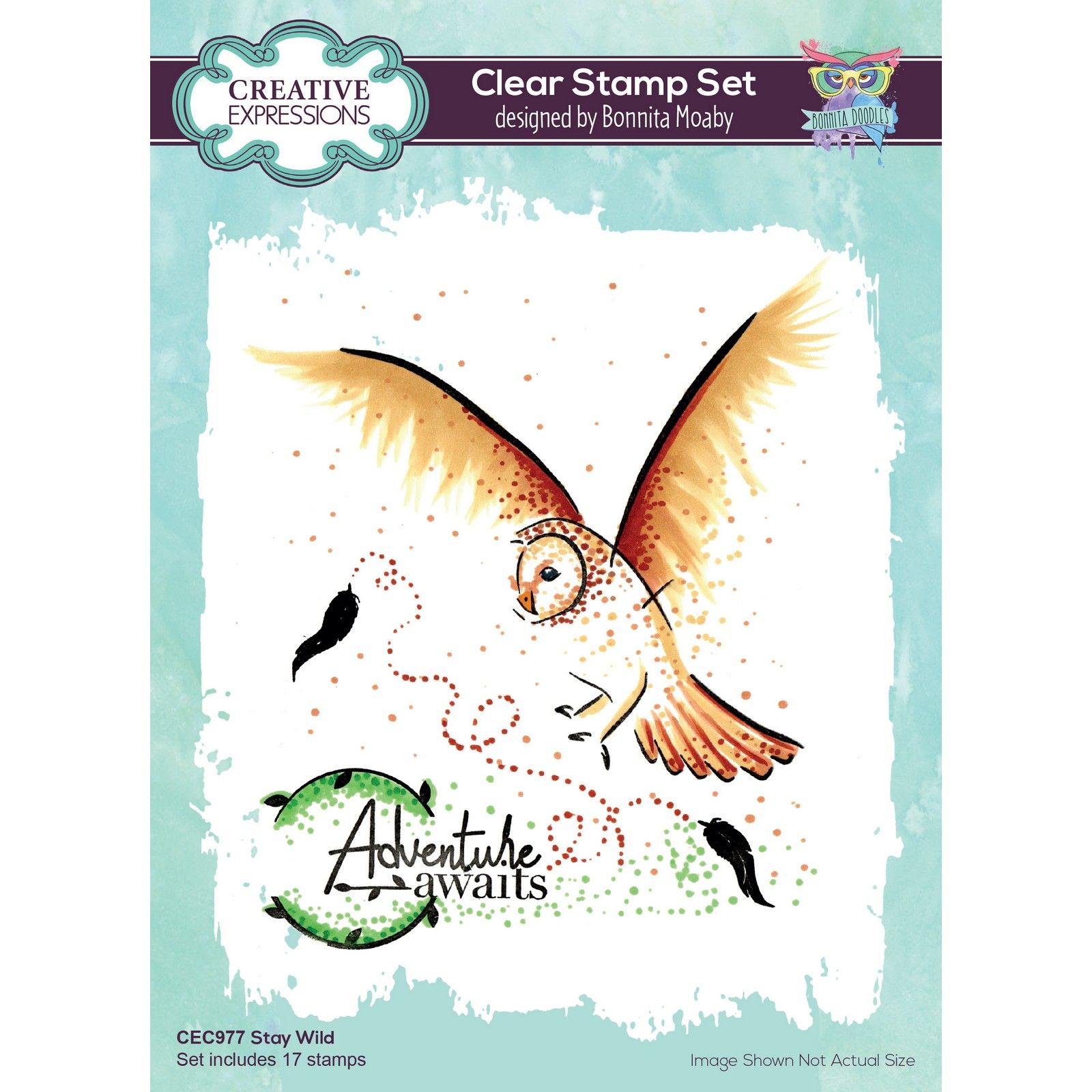 Creative Expressions • Clear stamp set Stay wild