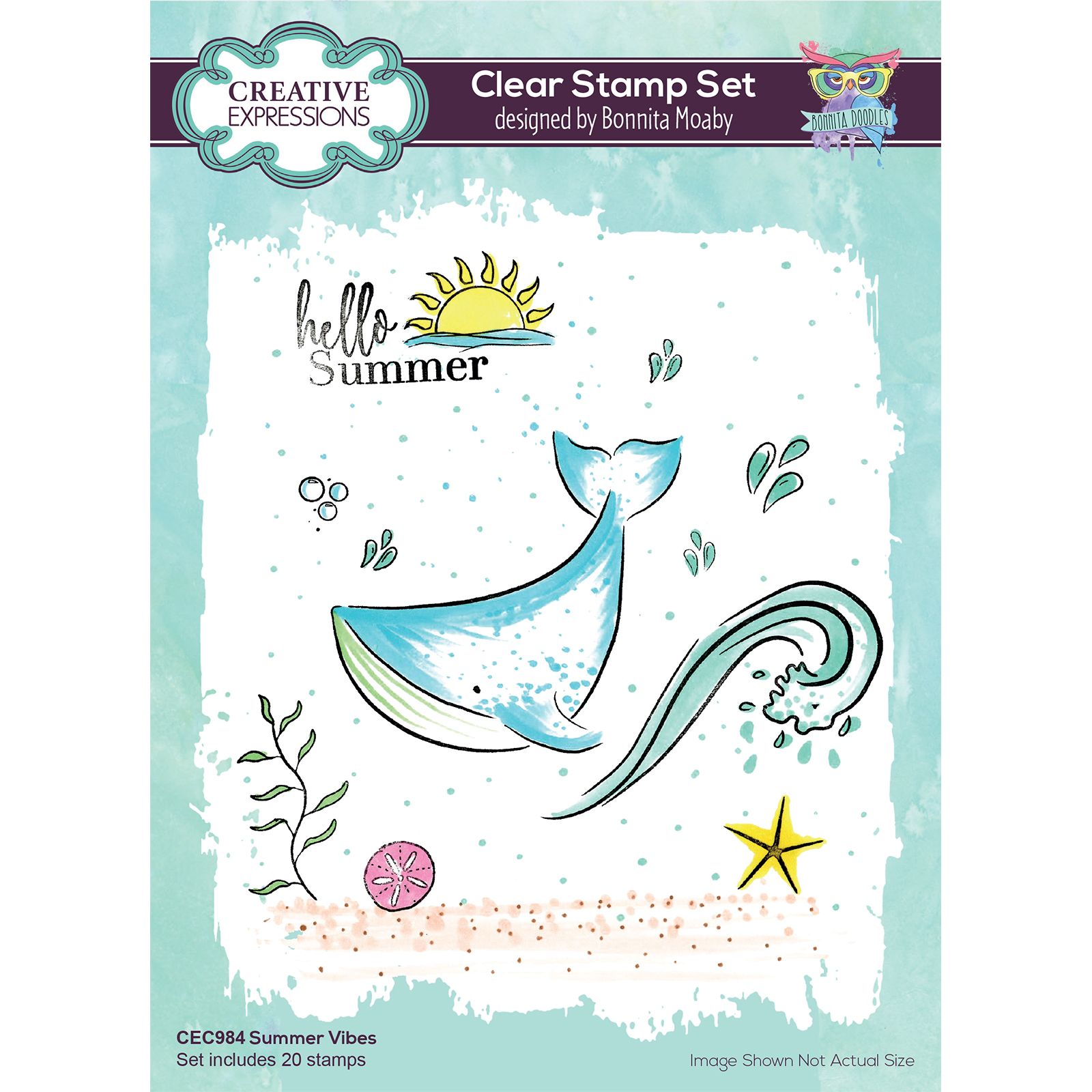 Creative Expressions • Clear stamp set A5 Summer vibes