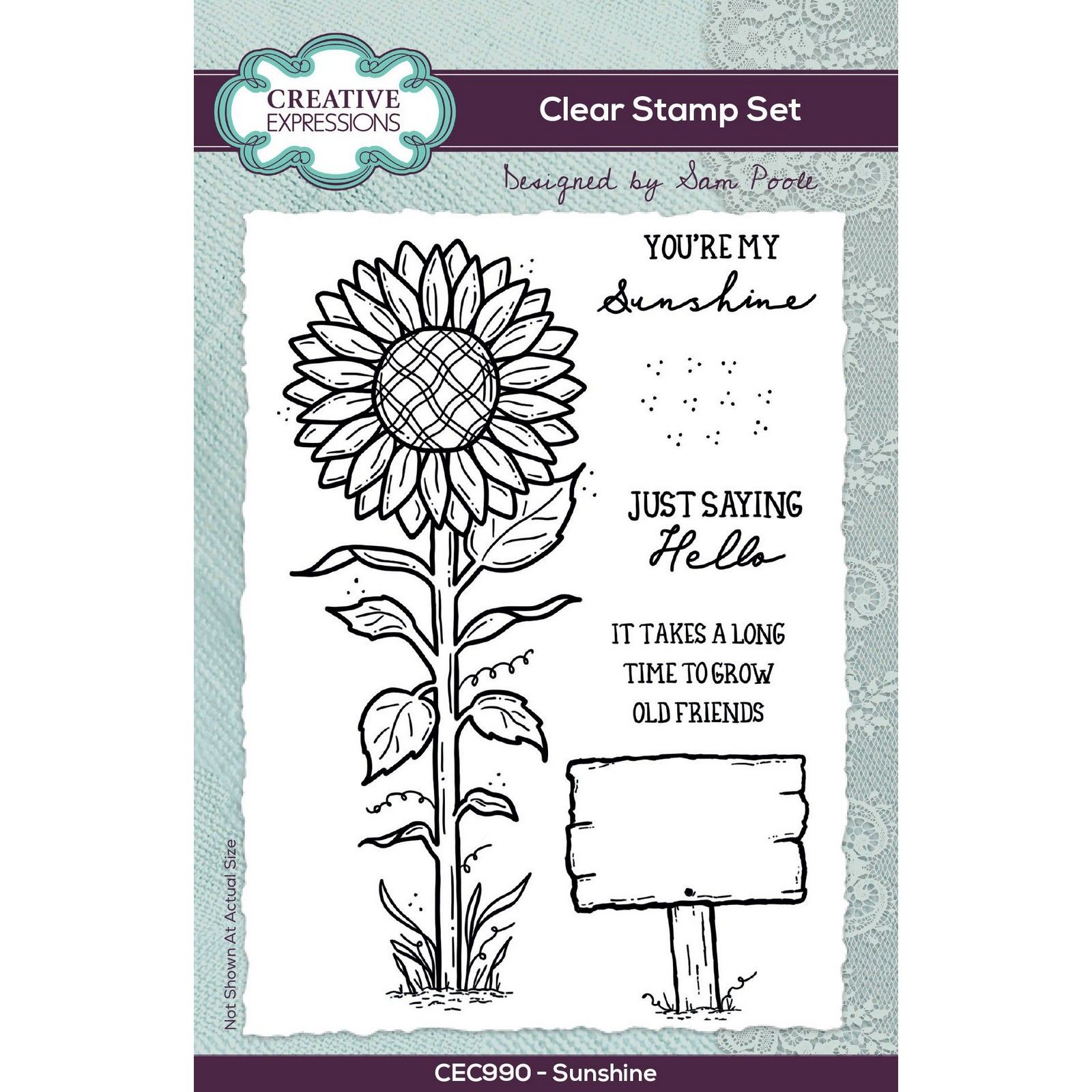 Creative Expressions • Clear Stamp Set Sunshine 15,24x10,16cm 6pieces