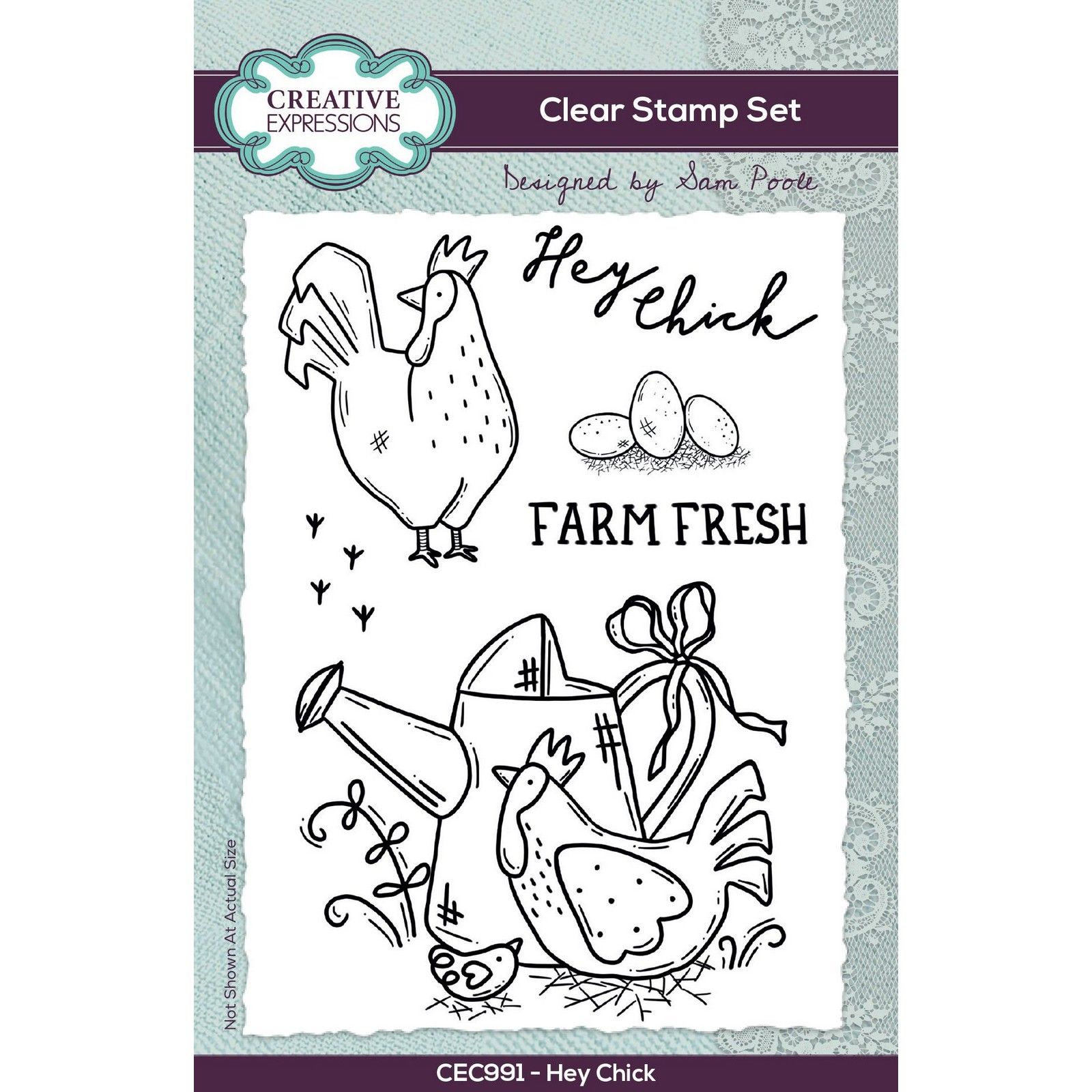 Creative Expressions • Clear Stamp Set Hey Chick 15,24x10,16cm 6pieces