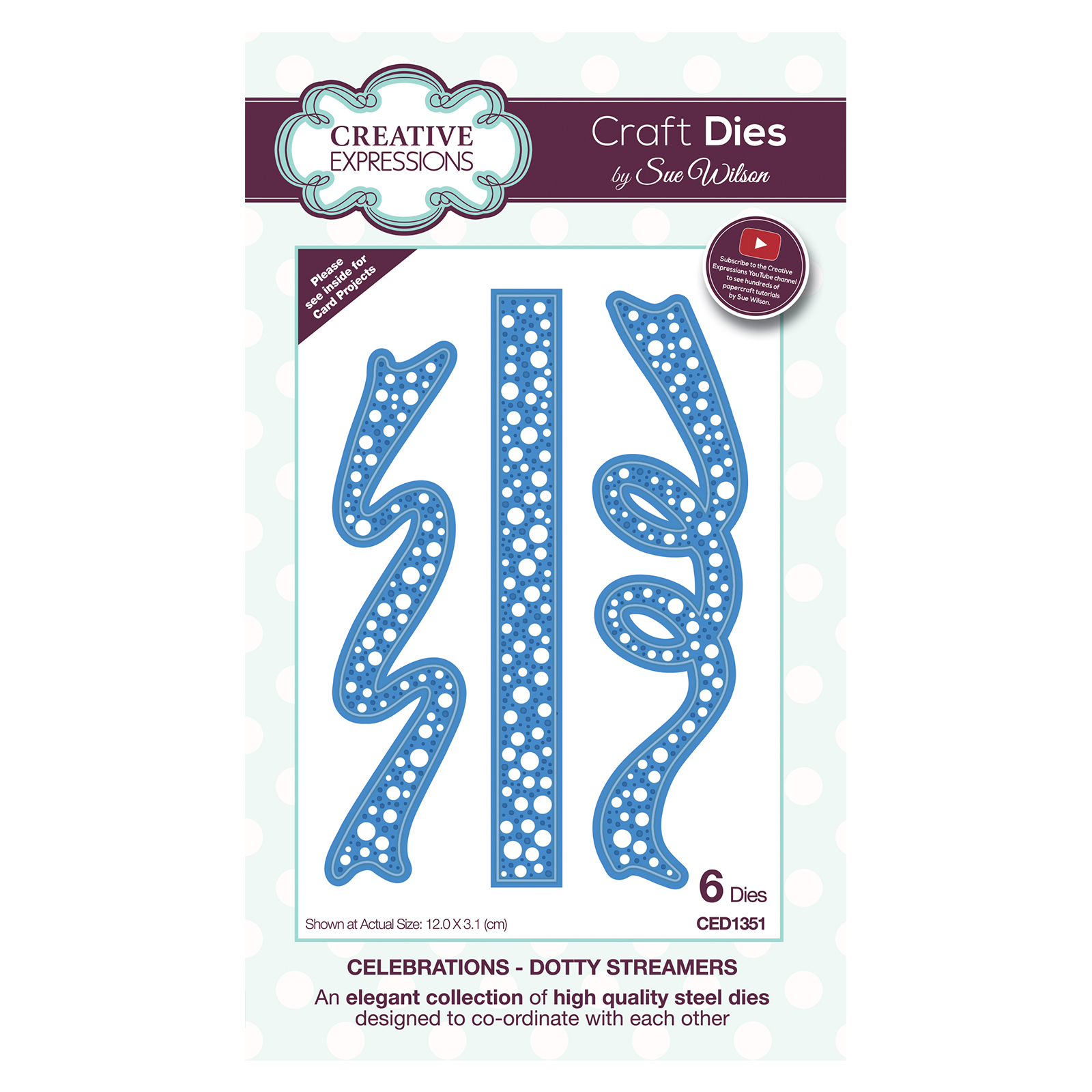 Creative Expressions • Sue Wilson Die dotty streamers