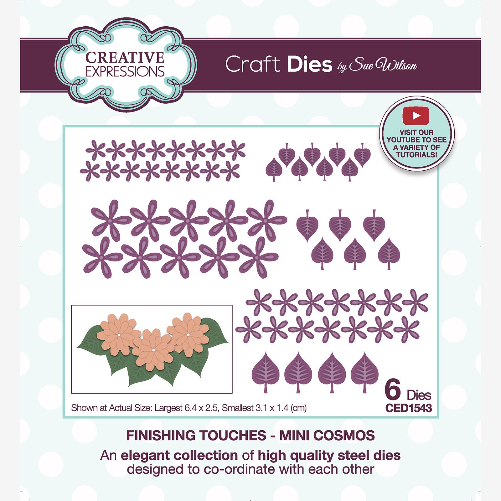 Creative Expressions • Finishing Touches Collection Craft Die Mini Cosmos 
