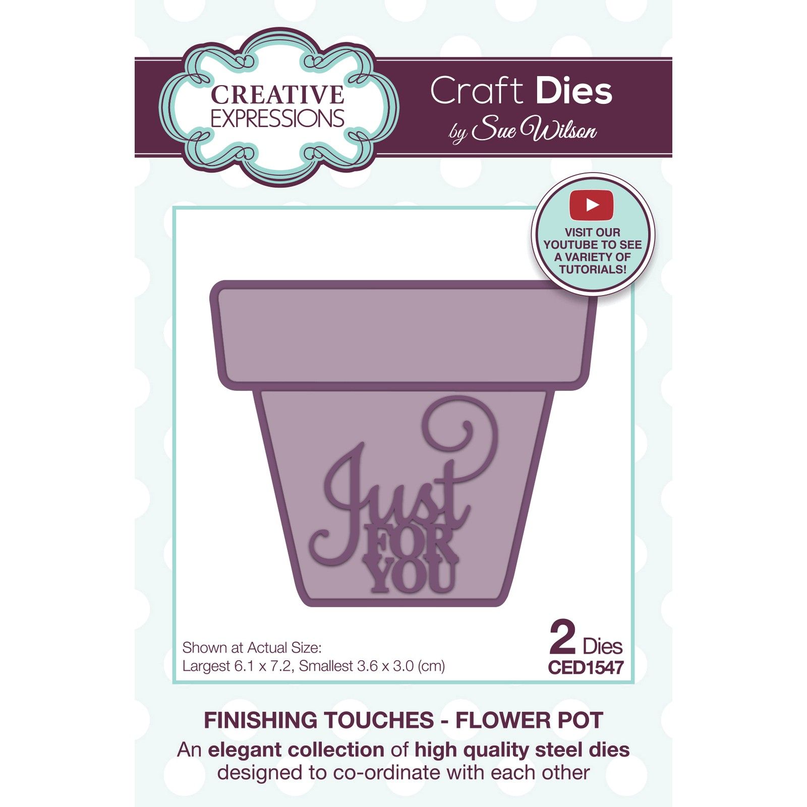 Creative Expressions • Finishing Touches Craft Die Flower Pot