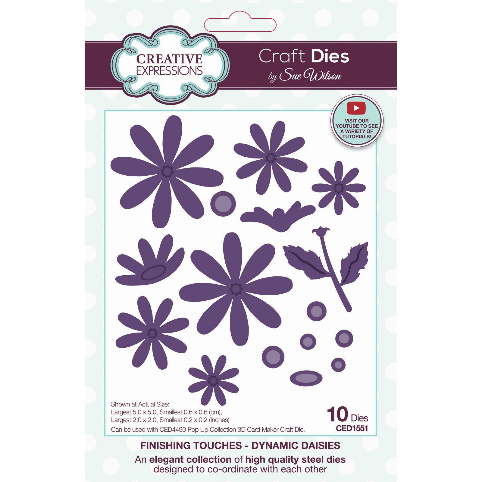 Creative Expressions • Finishing Touches Craft Die Dynamic Daisies