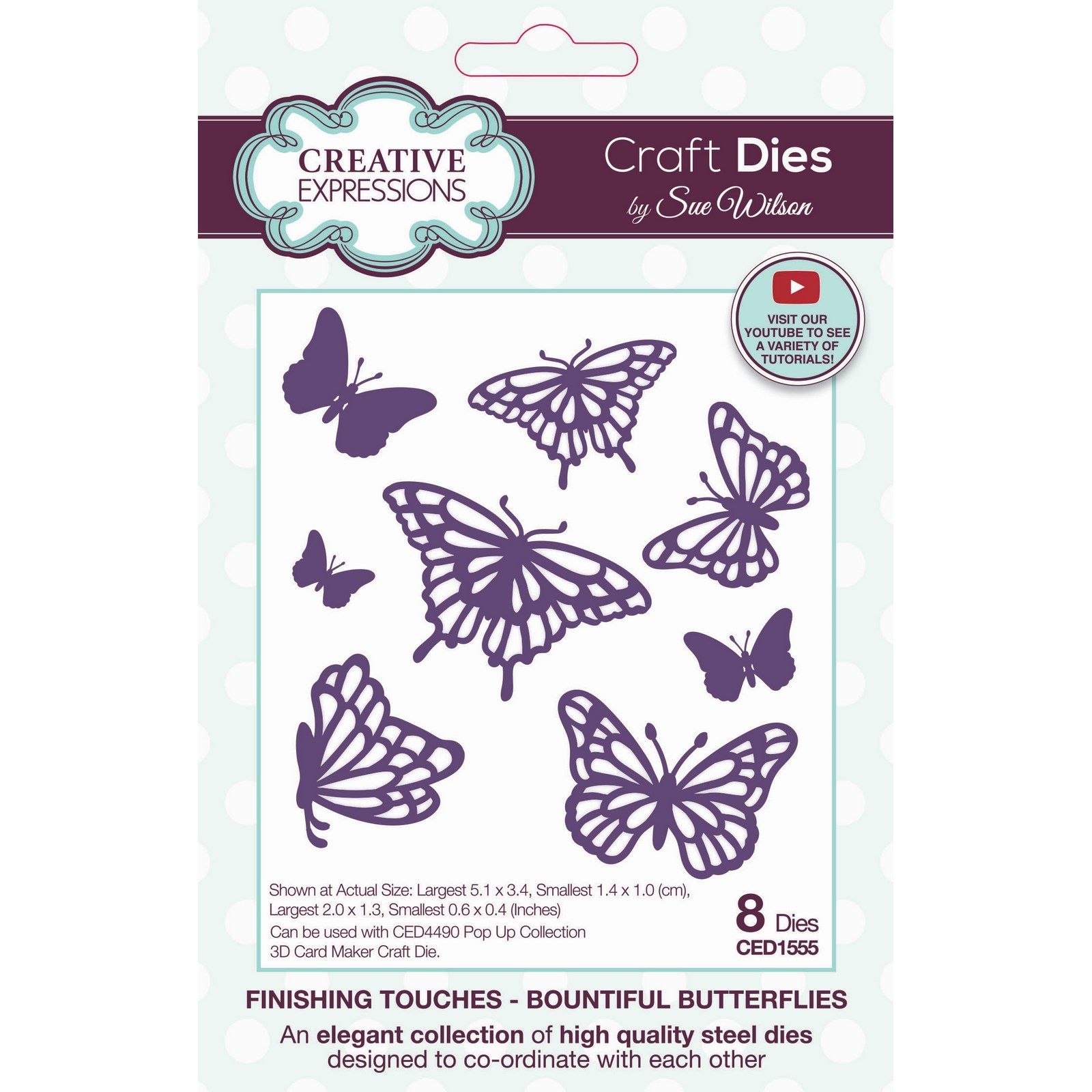 Creative Expressions • Finishing Touches Craft Die Bountiful Butterflies