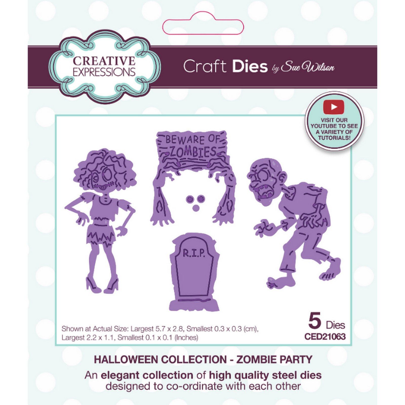 Creative Expressions • Halloween Craft Die Zombie Party