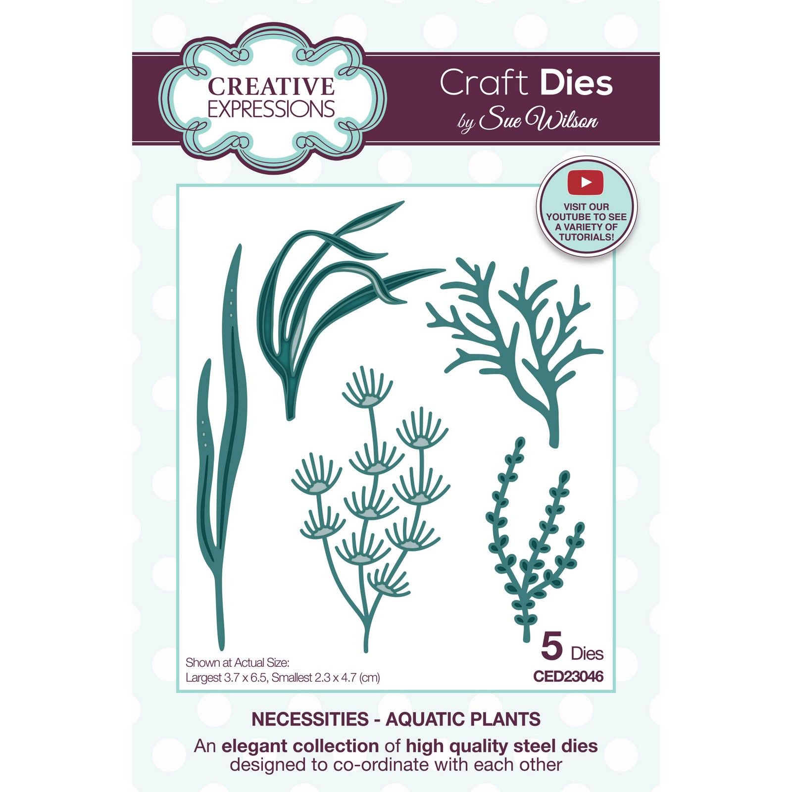 Creative Expressions • Necessities Plantilla de Corte Aquatic Plants