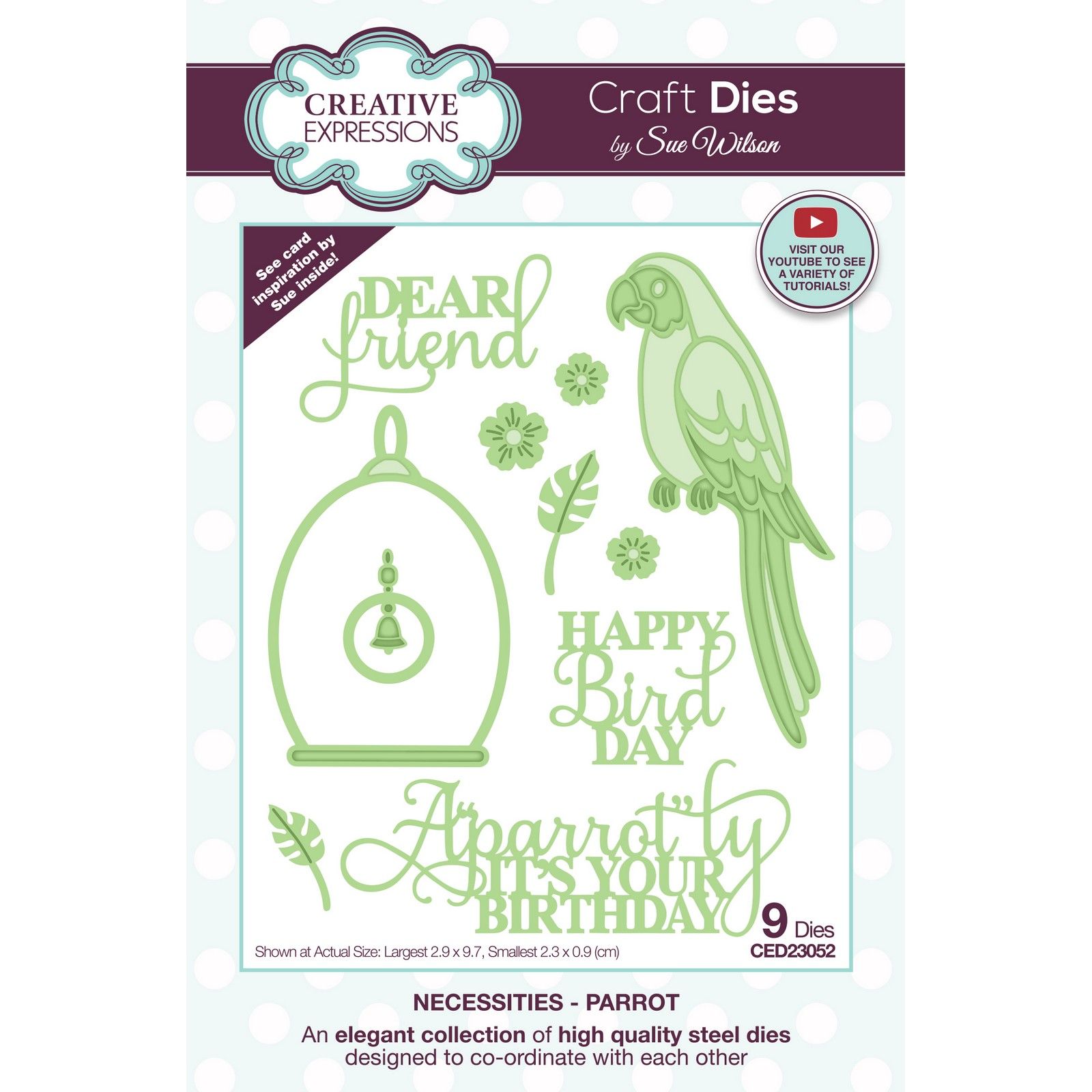 Creative Expressions • Necessities Fustella da Taglio Parrot 