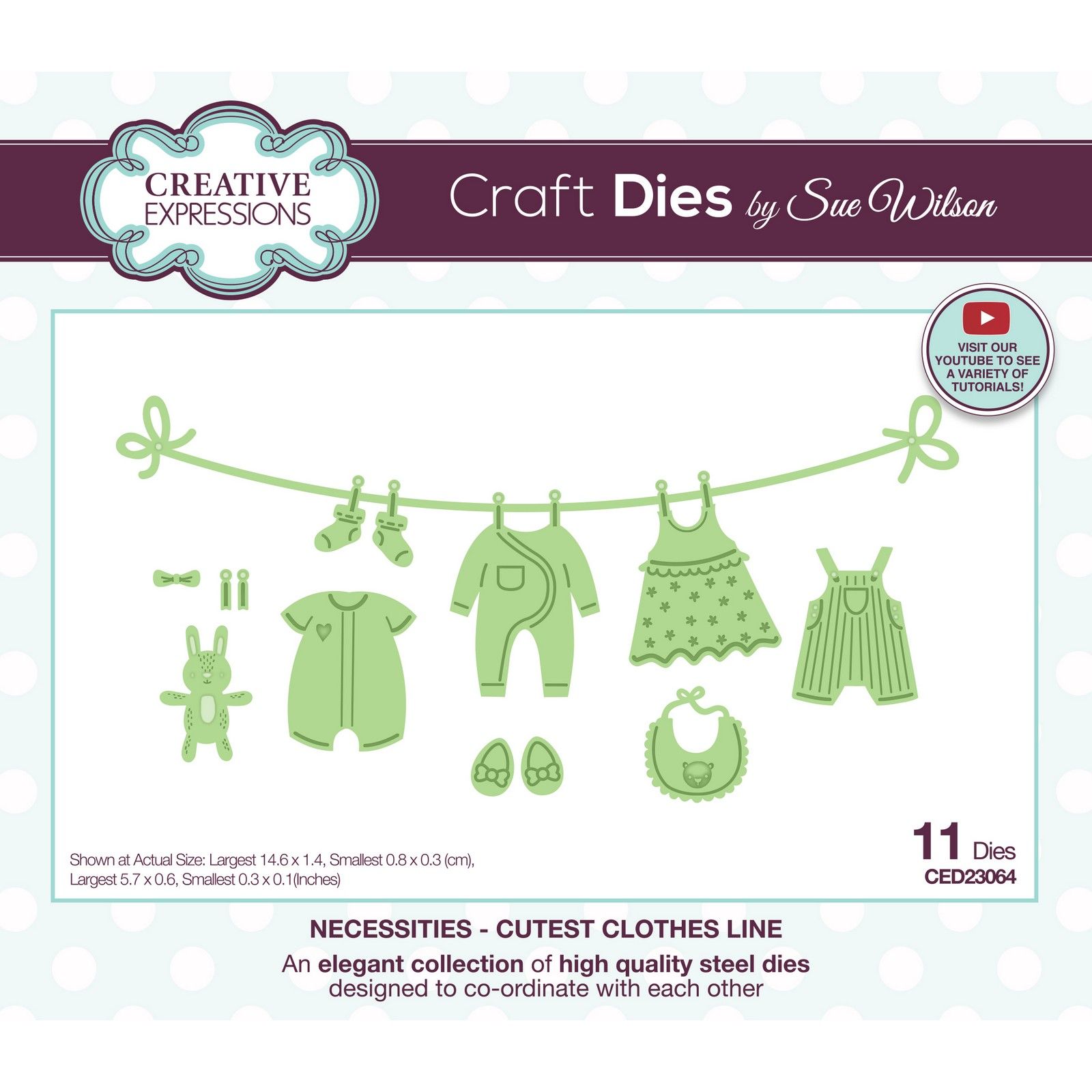Creative Expressions • Necessities Stanzschablone Cutest Clothes Line 