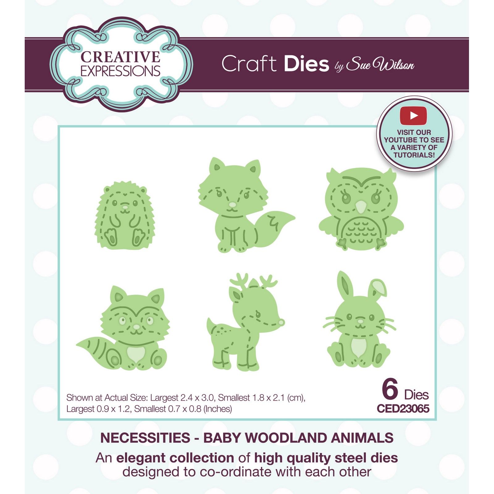 Creative Expressions • Necessities Plantilla de Corte Baby Woodland Animals