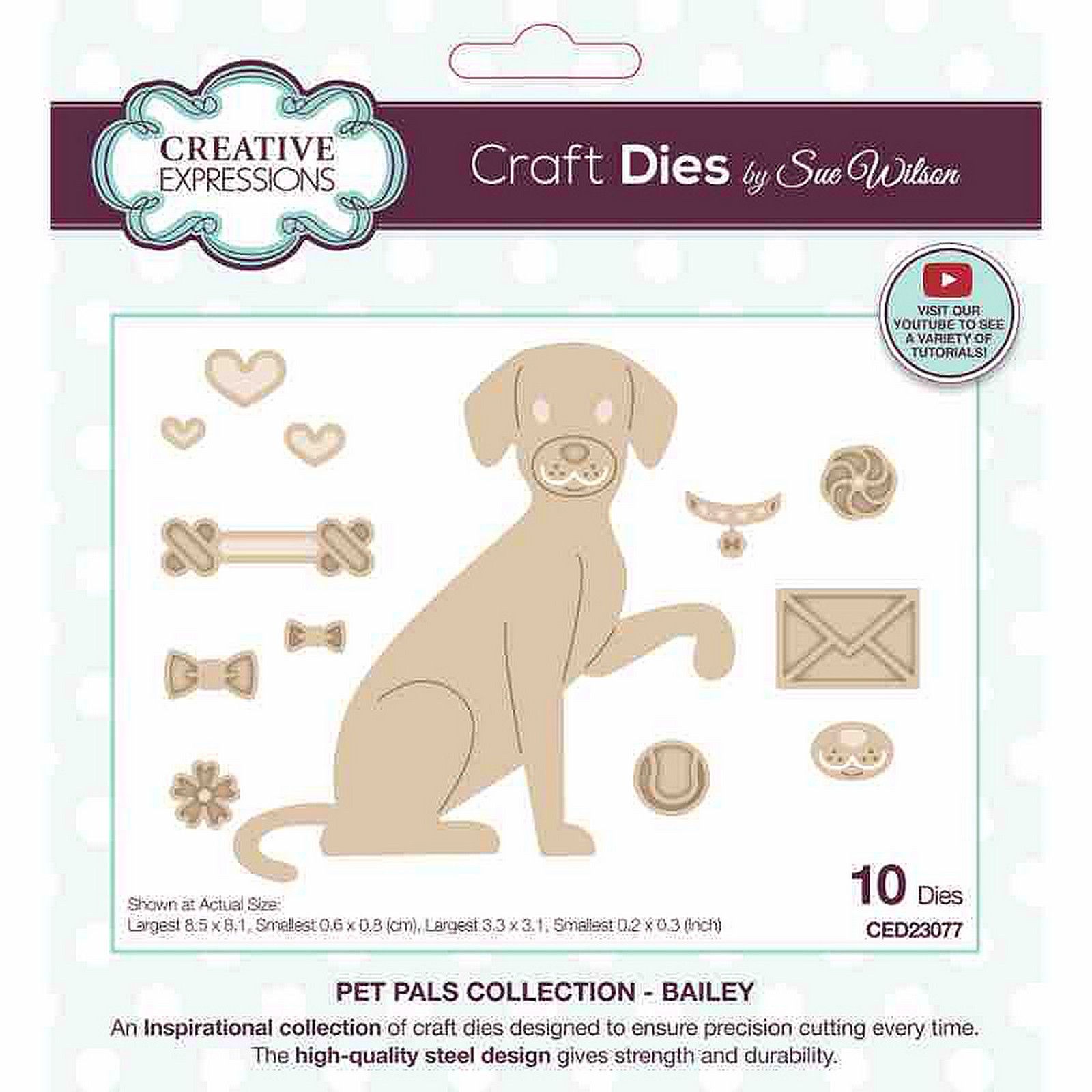 Creative Expressions • Sue Wilson Pet Pals Bailey Craft Die