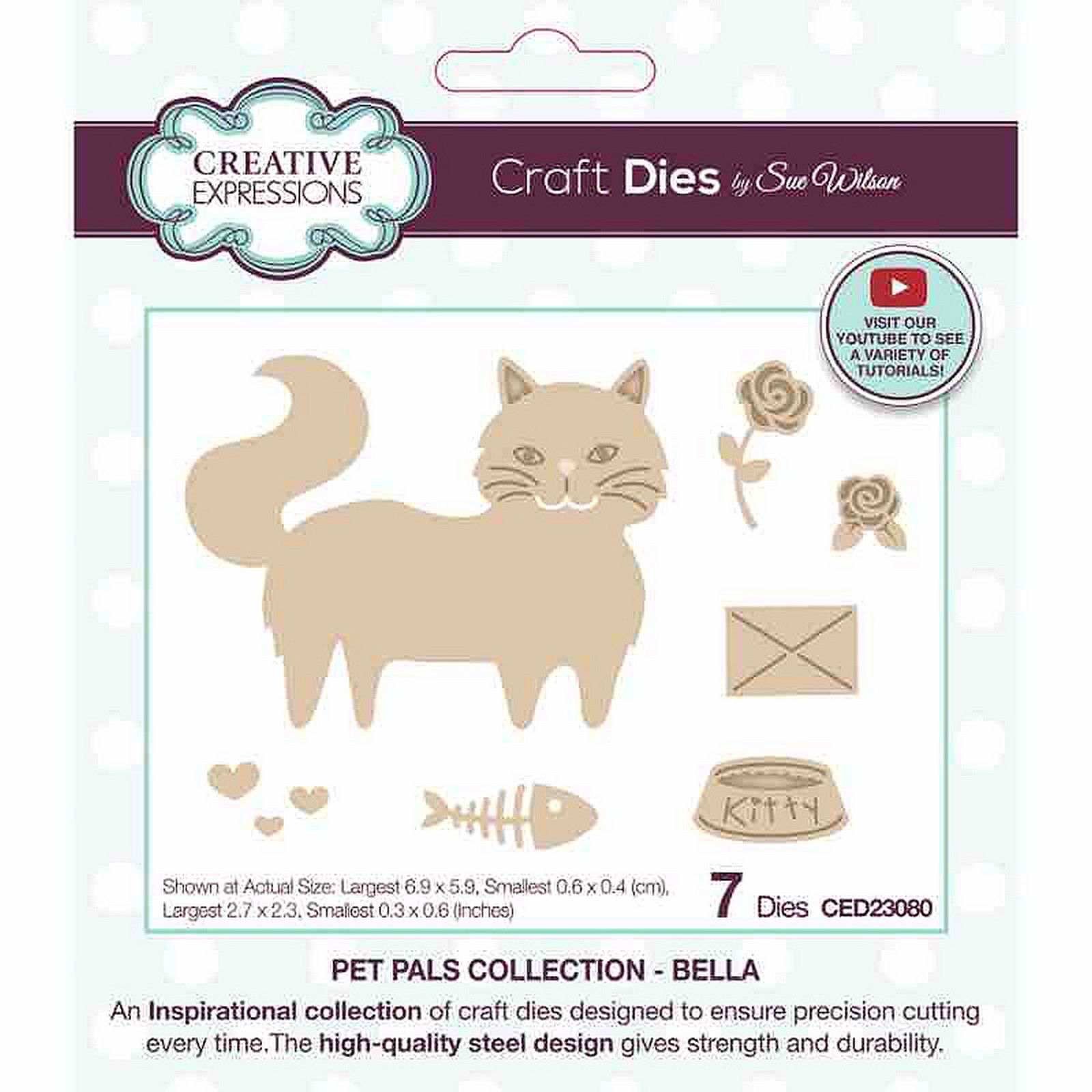 Creative Expressions • Sue Wilson Pet Pals Bella Craft Die